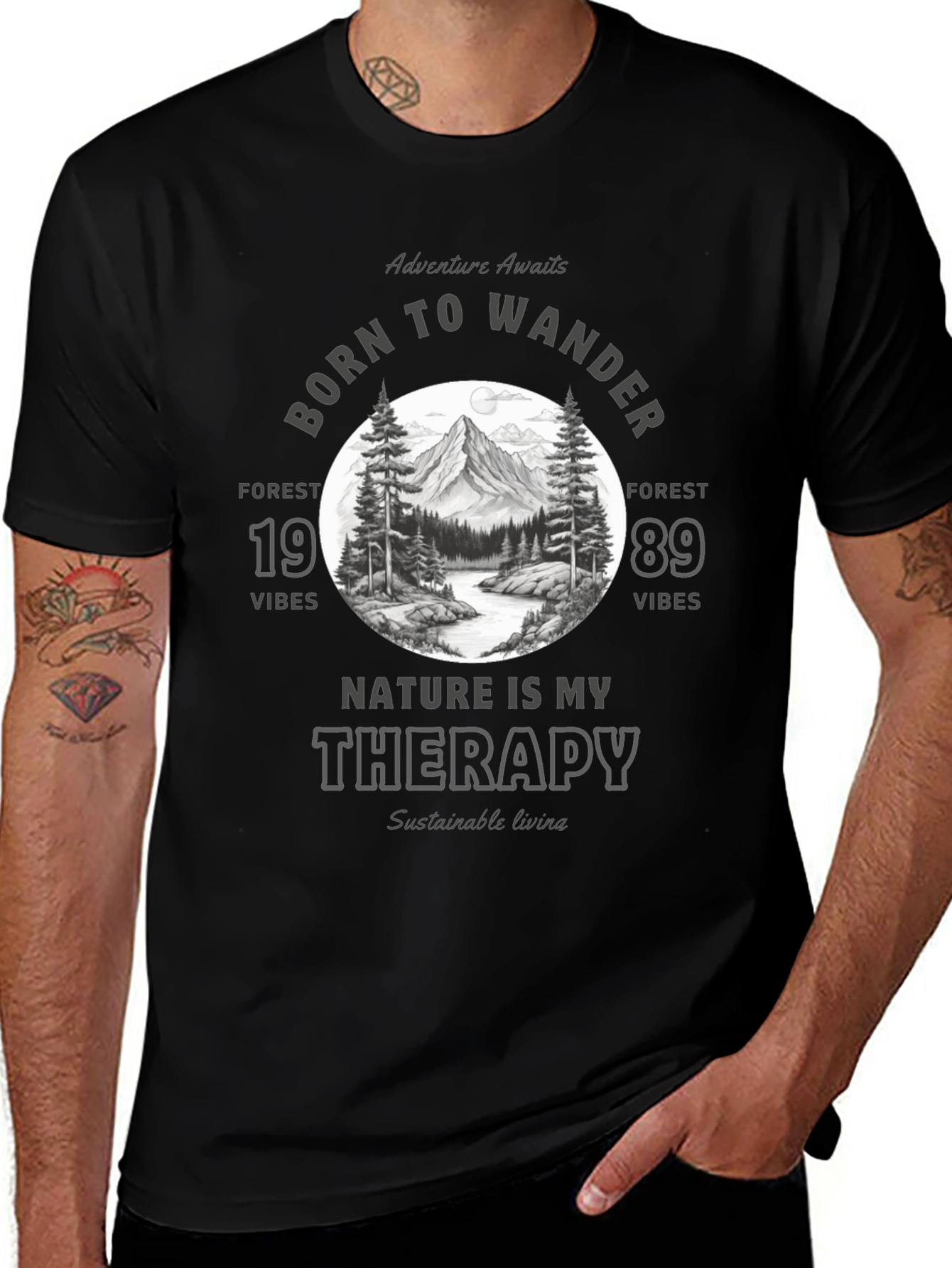 Born to Wander Nature Therapy T-Shirt