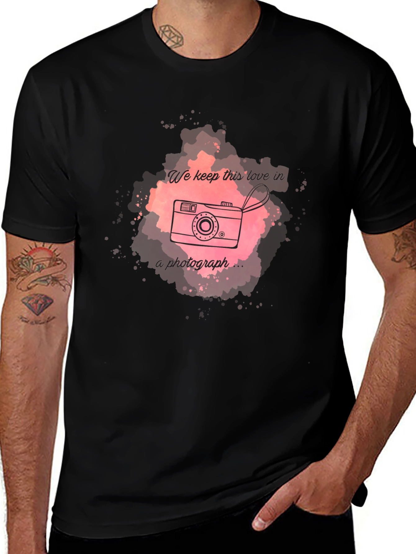 Retro Camera Graphic Tee -  'Photograph' Design