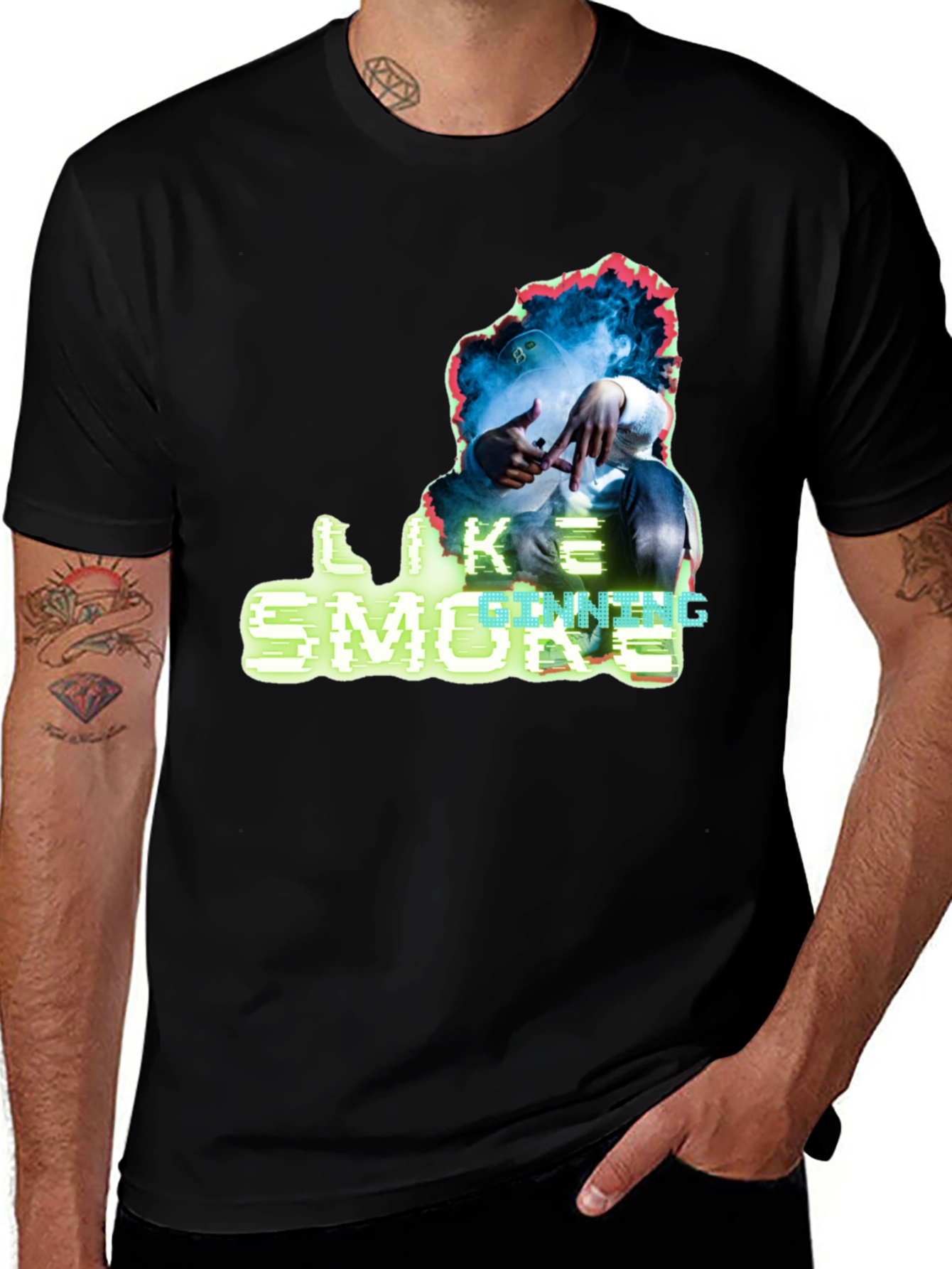 Variant 23 of Like Smoke Men's Graphic T-Shirt
