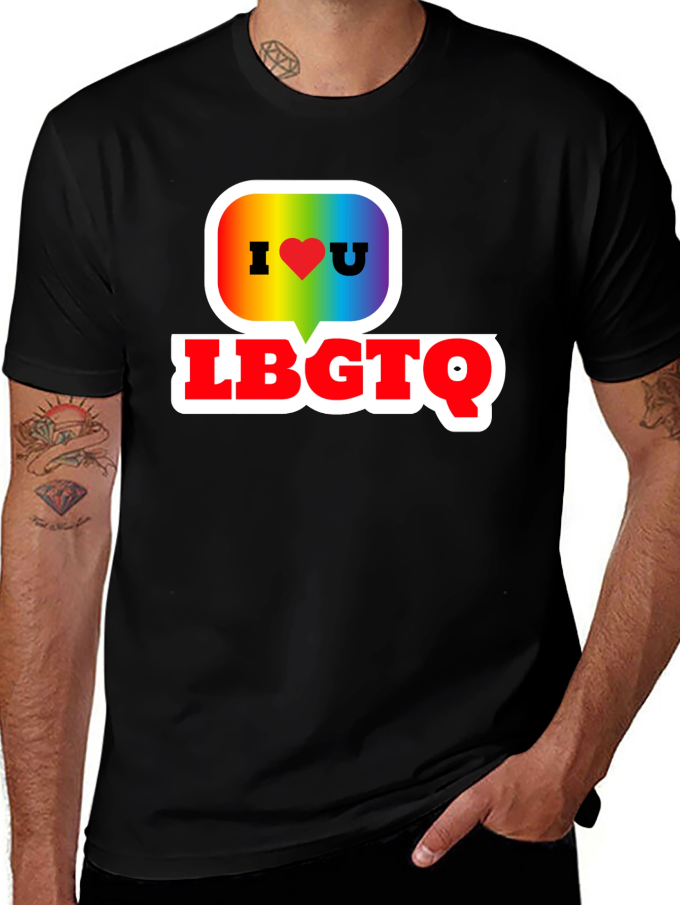 I Heart LGBTQ+ T-Shirt - Pride Love