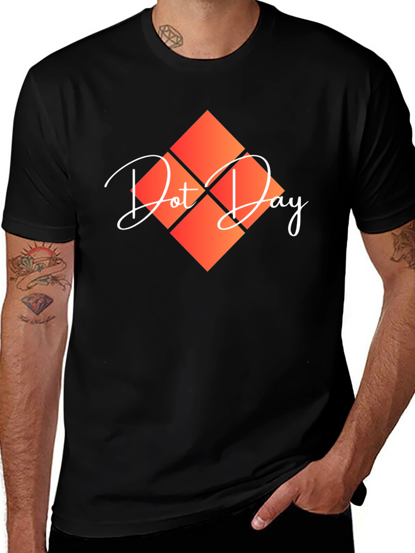 Variant 11 of Dot Day Graphic Tee - Stylish & Unique Design