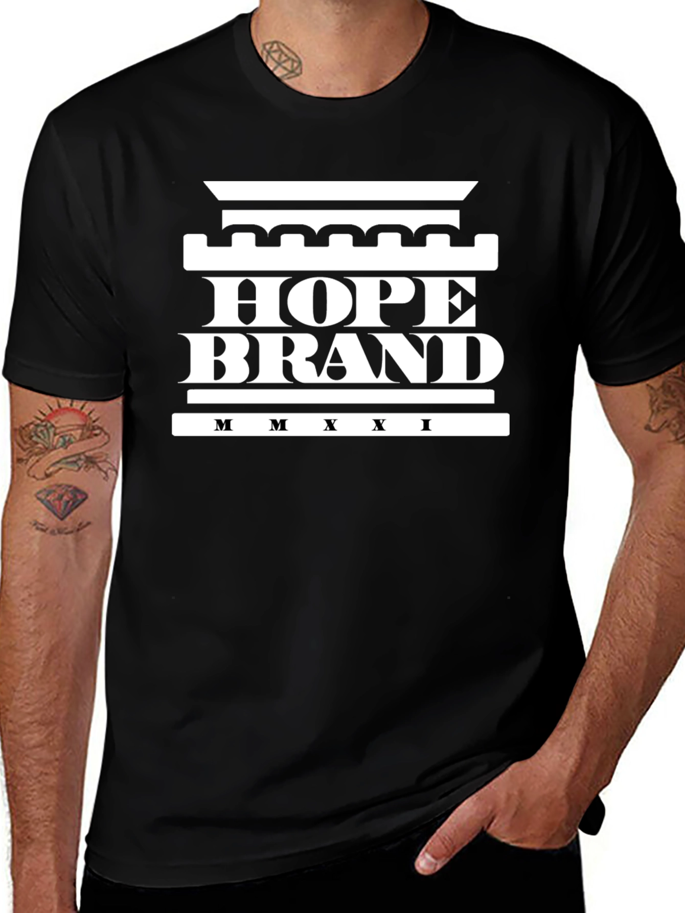 Variant 11 of Hope Brand Black T-Shirt