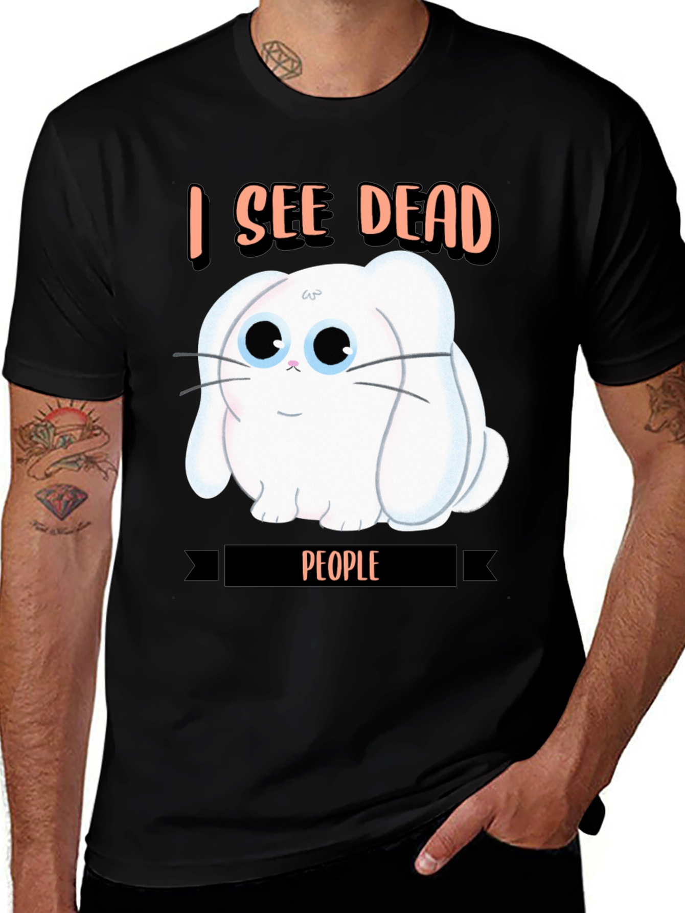 Variant 4 of I See Dead People Rabbit T-Shirt