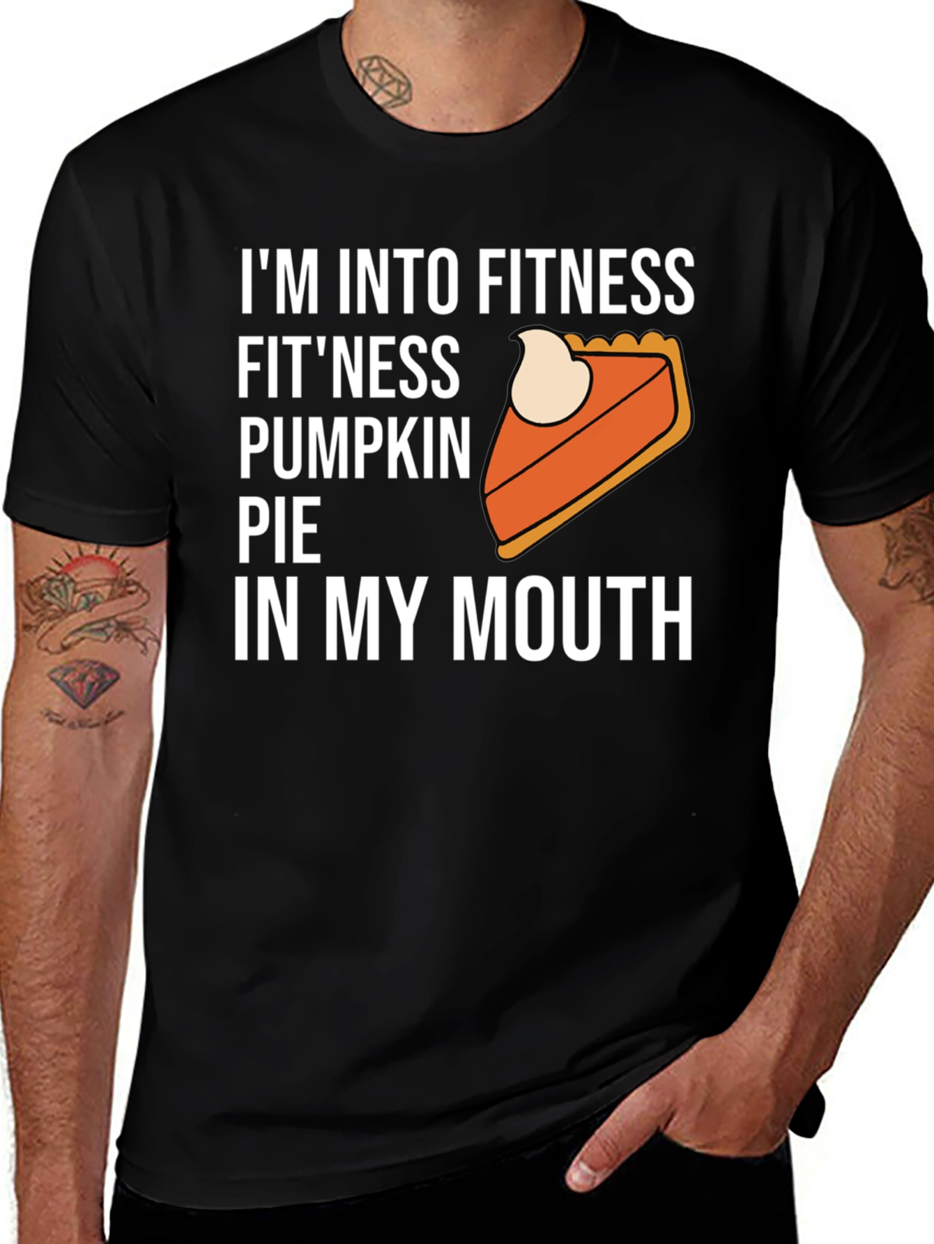 Variant 5 of Funny Fitness Pumpkin Pie T-Shirt