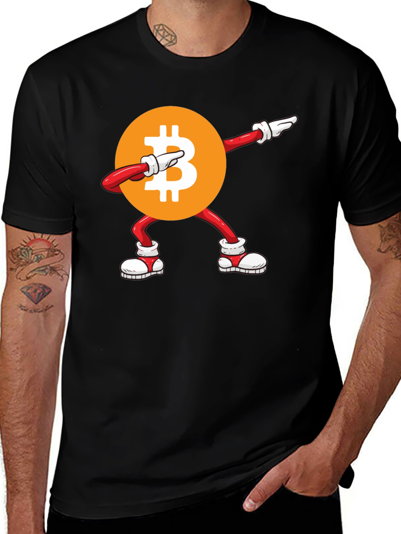 Variant 7 of Bitcoin Dab Funny Crypto T-Shirt