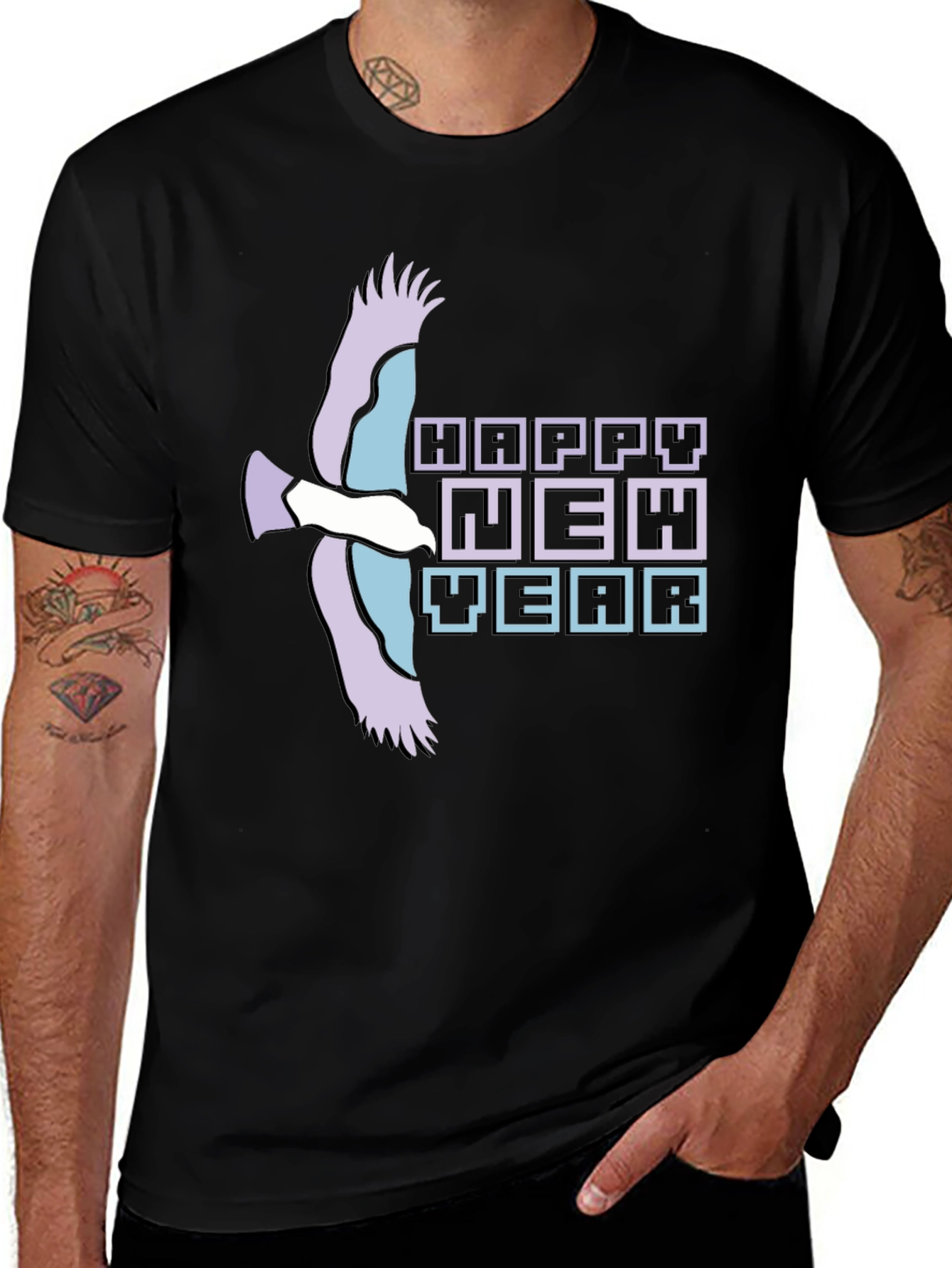 Variant 14 of Happy New Year Eagle Graphic T-Shirt