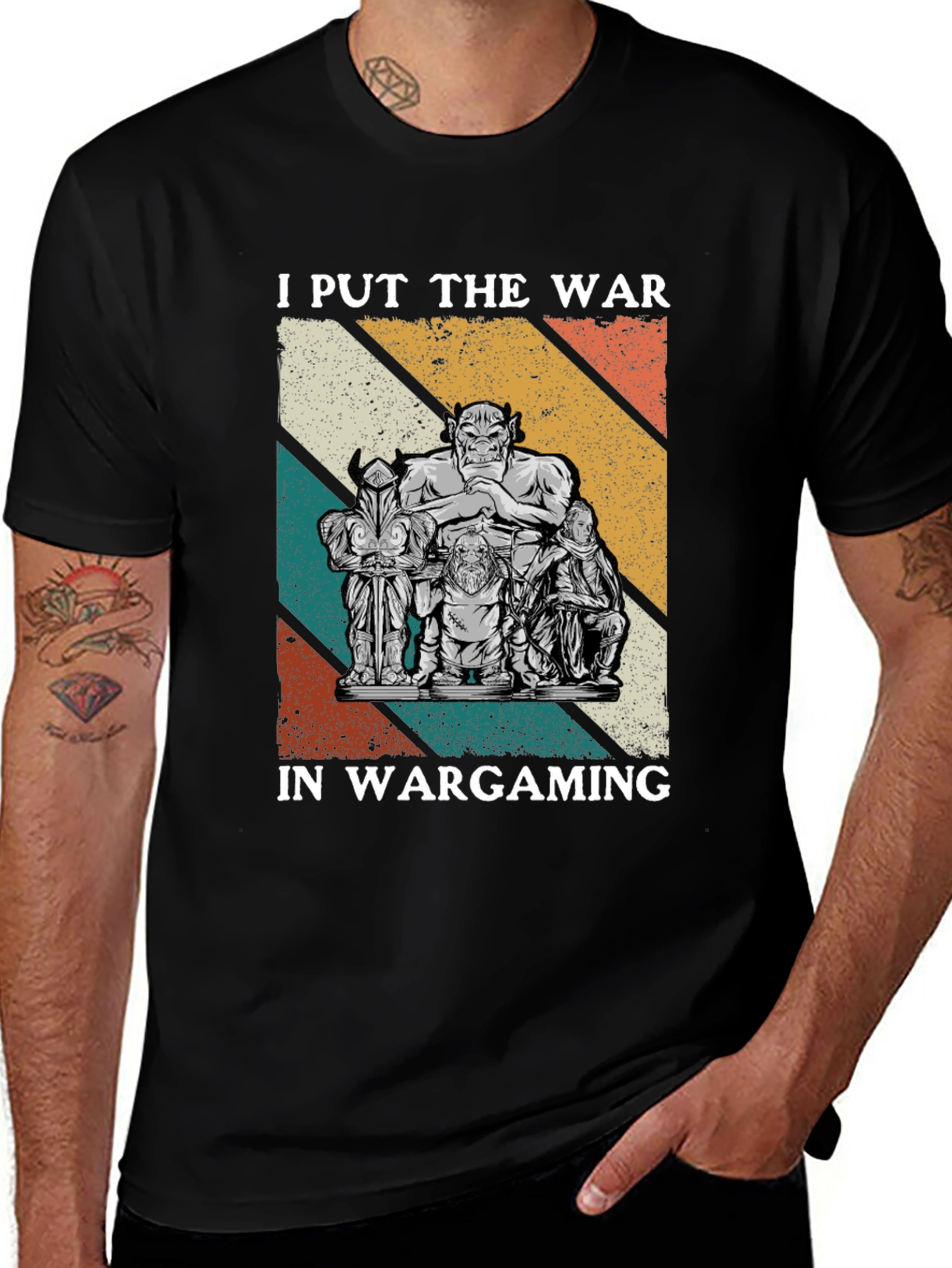 Variant 20 of I Put The War In Wargaming T-Shirt