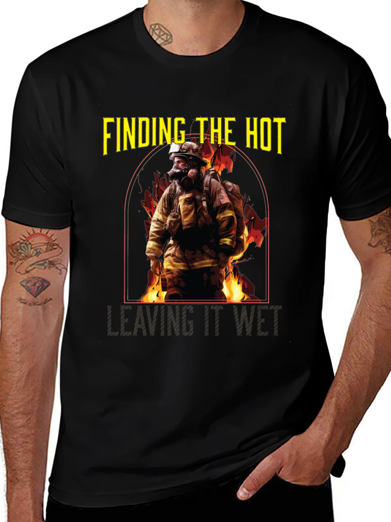 Firefighter Graphic Tee - Finding the Hot
