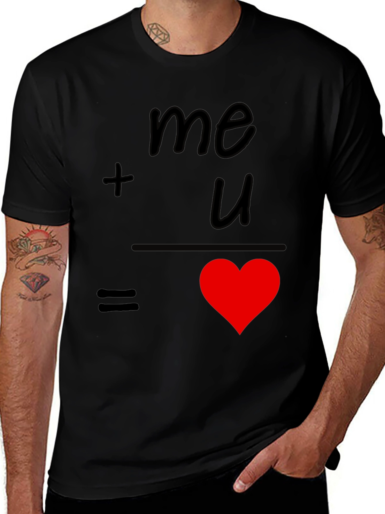 Variant 19 of Me + You = Love Graphic Tee
