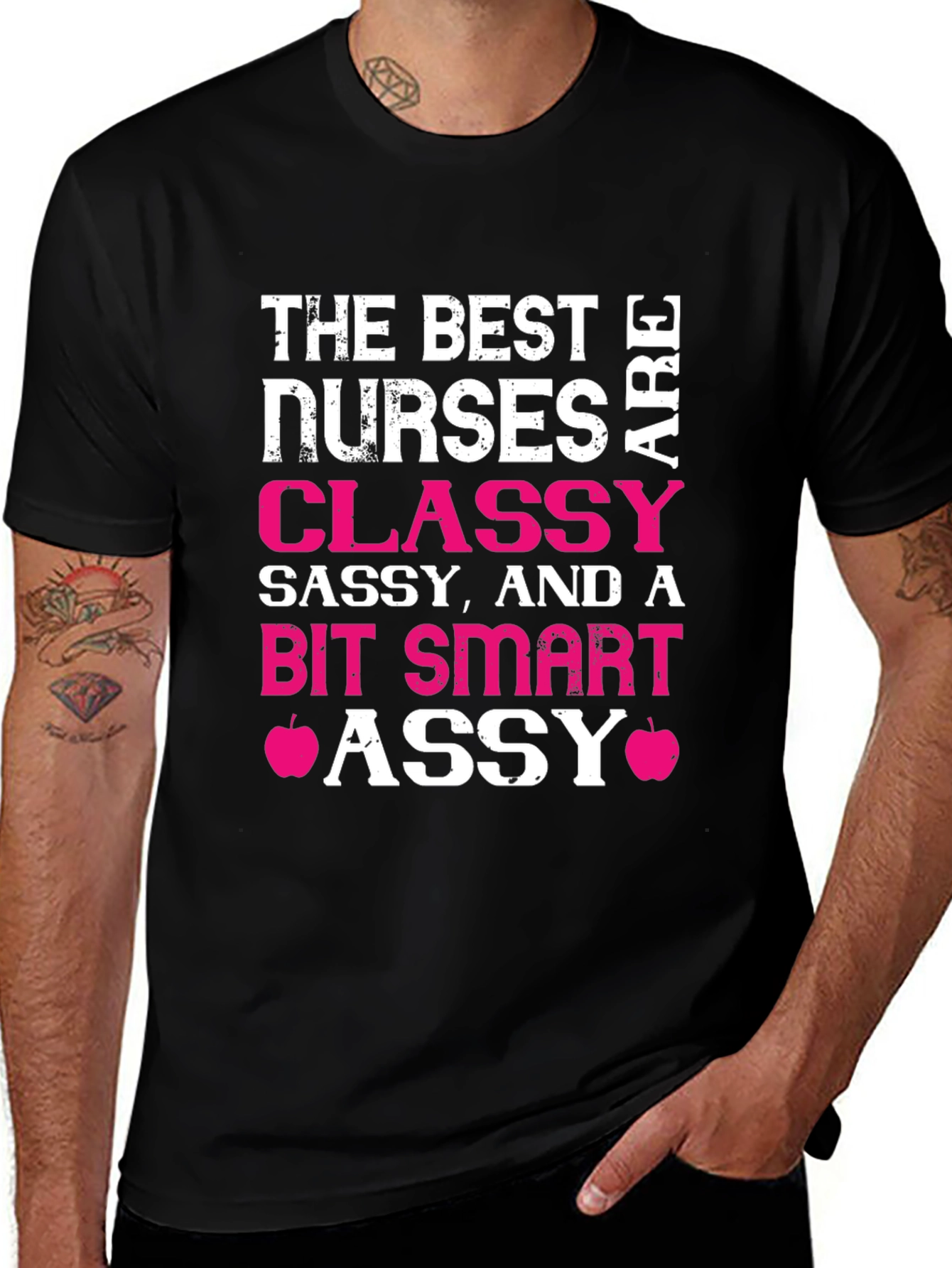 Variant 4 of Classy Nurse Graphic Tee