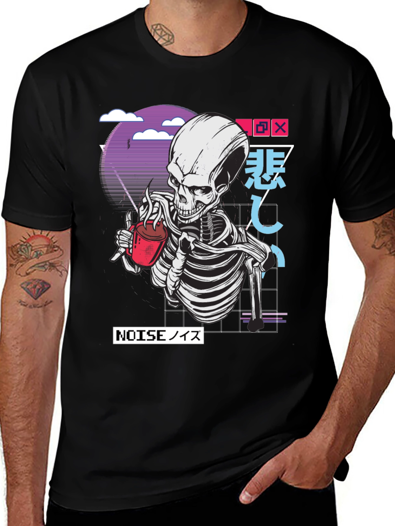 Variant 18 of Skeleton Aesthetic Graphic Tee