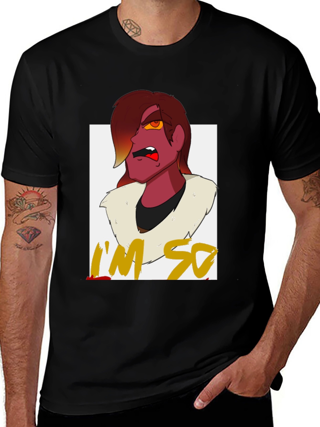 Variant 12 of I'm So Over It T-Shirt - Cartoon Character Design