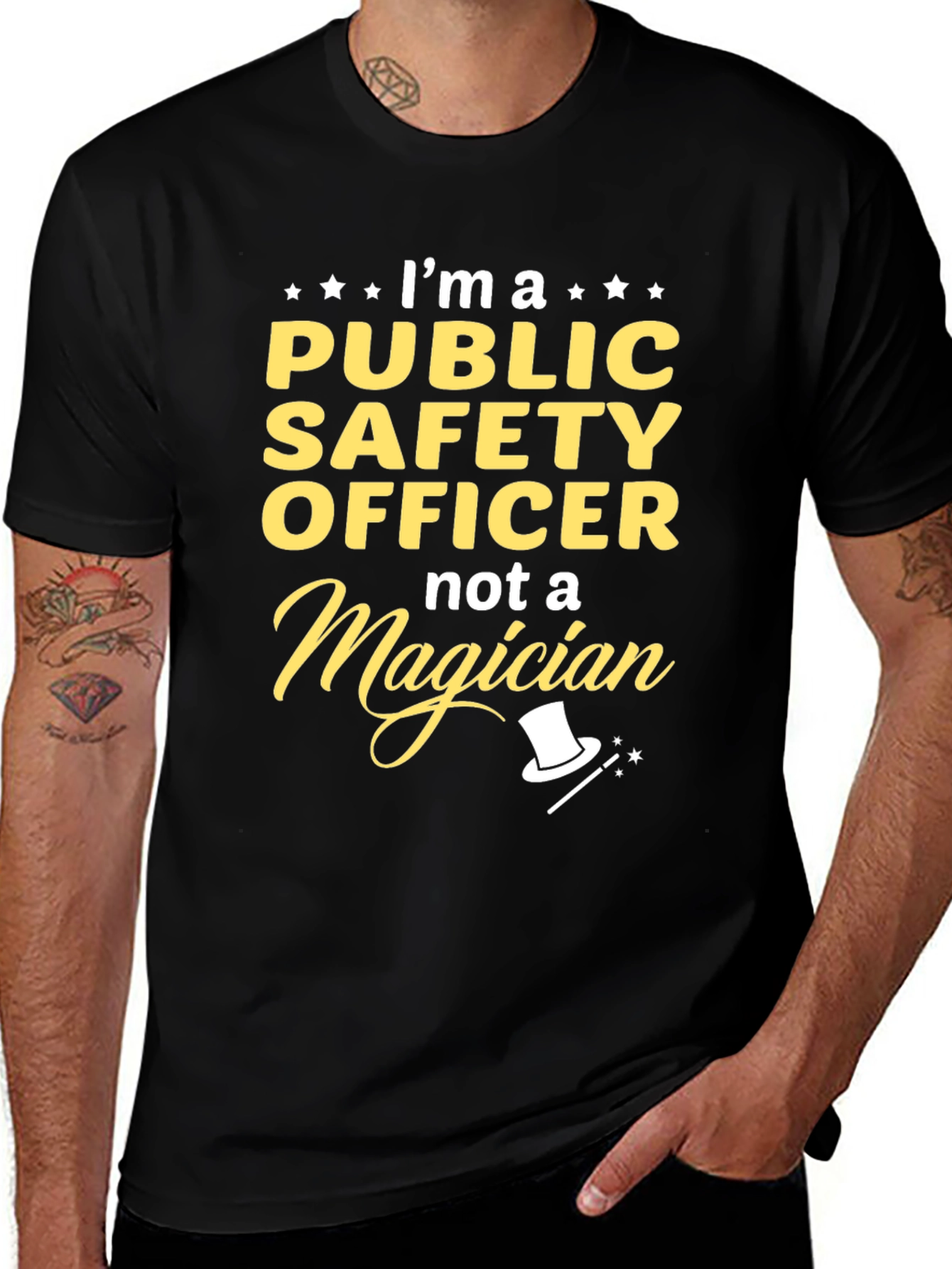 Variant 17 of Public Safety Officer T-Shirt - Funny Magician Tee
