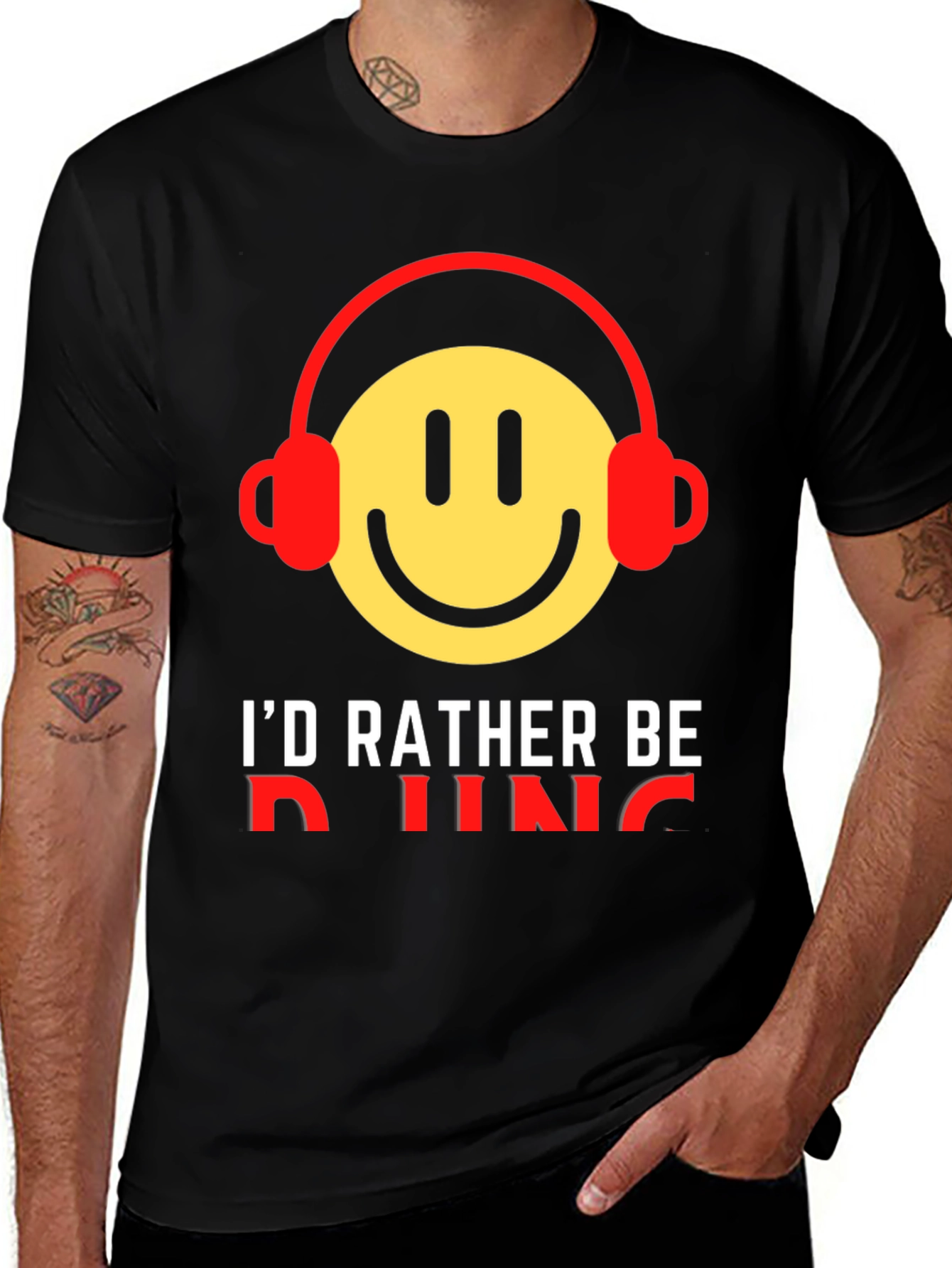 Variant 3 of I'd Rather Be Gaming T-Shirt