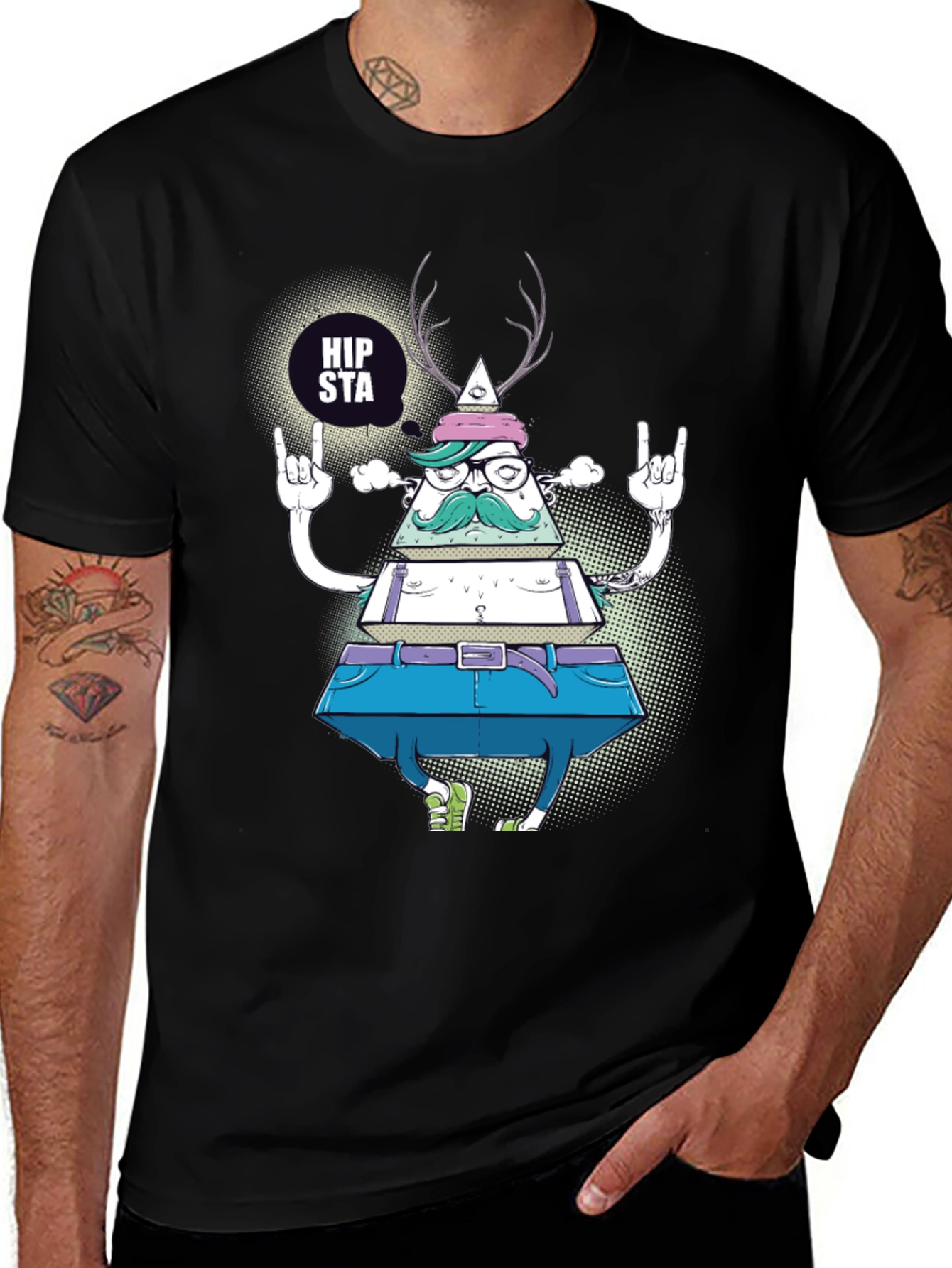 Variant 11 of Hipsta Triangle Graphic T-Shirt