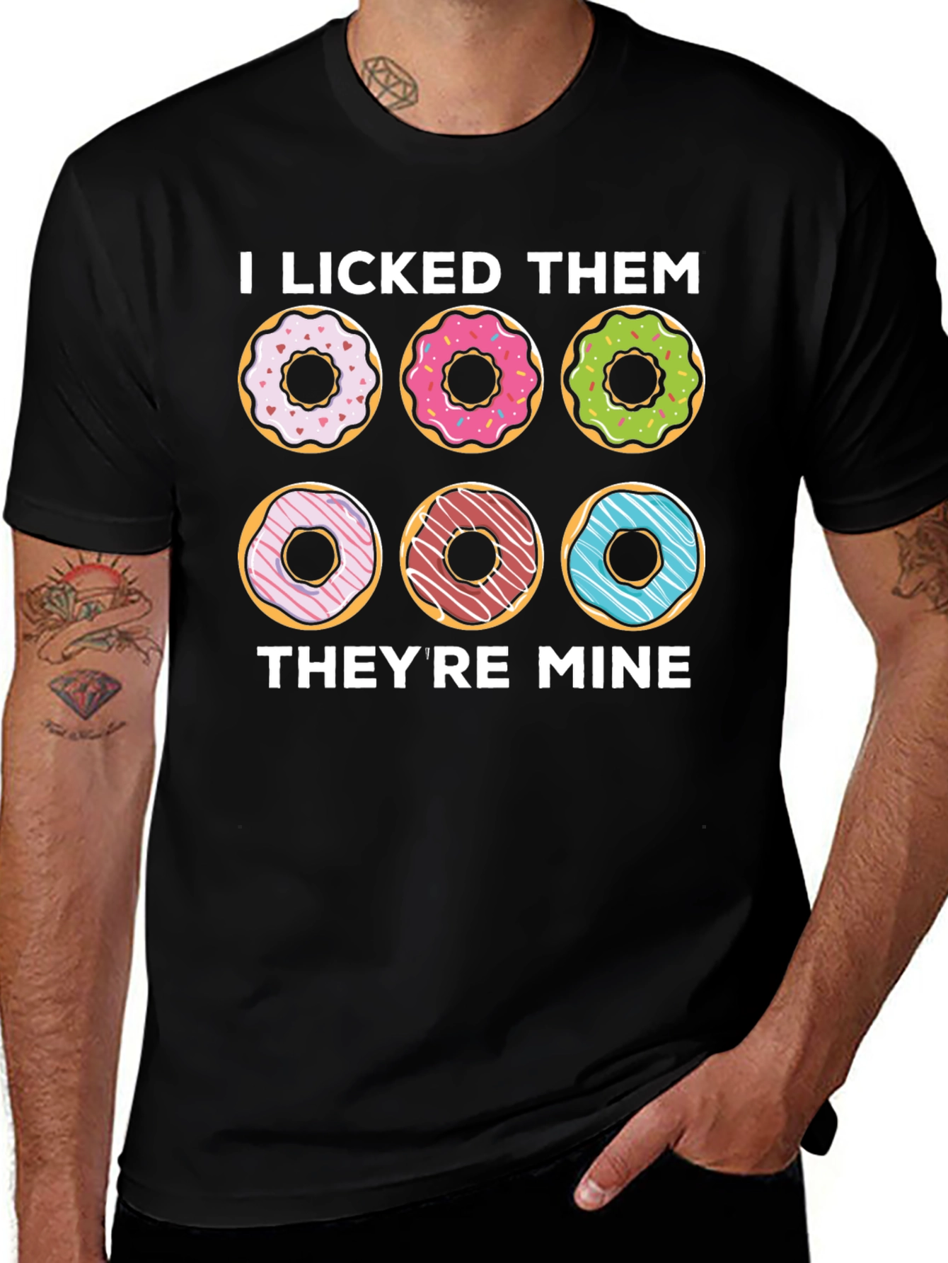 Variant 20 of I Licked Them Donuts Graphic T-Shirt