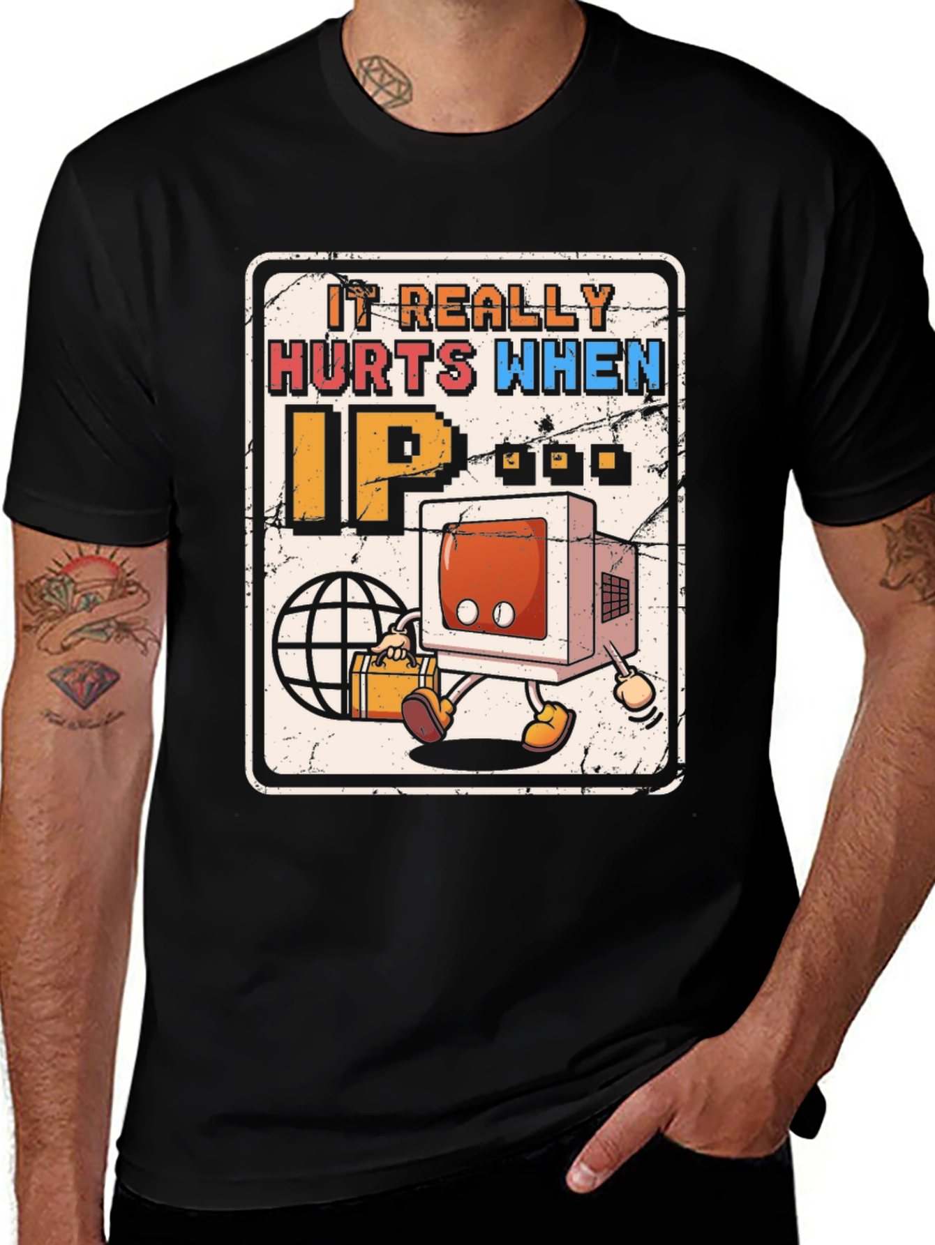 Variant 9 of Retro Tech Humor T-Shirt