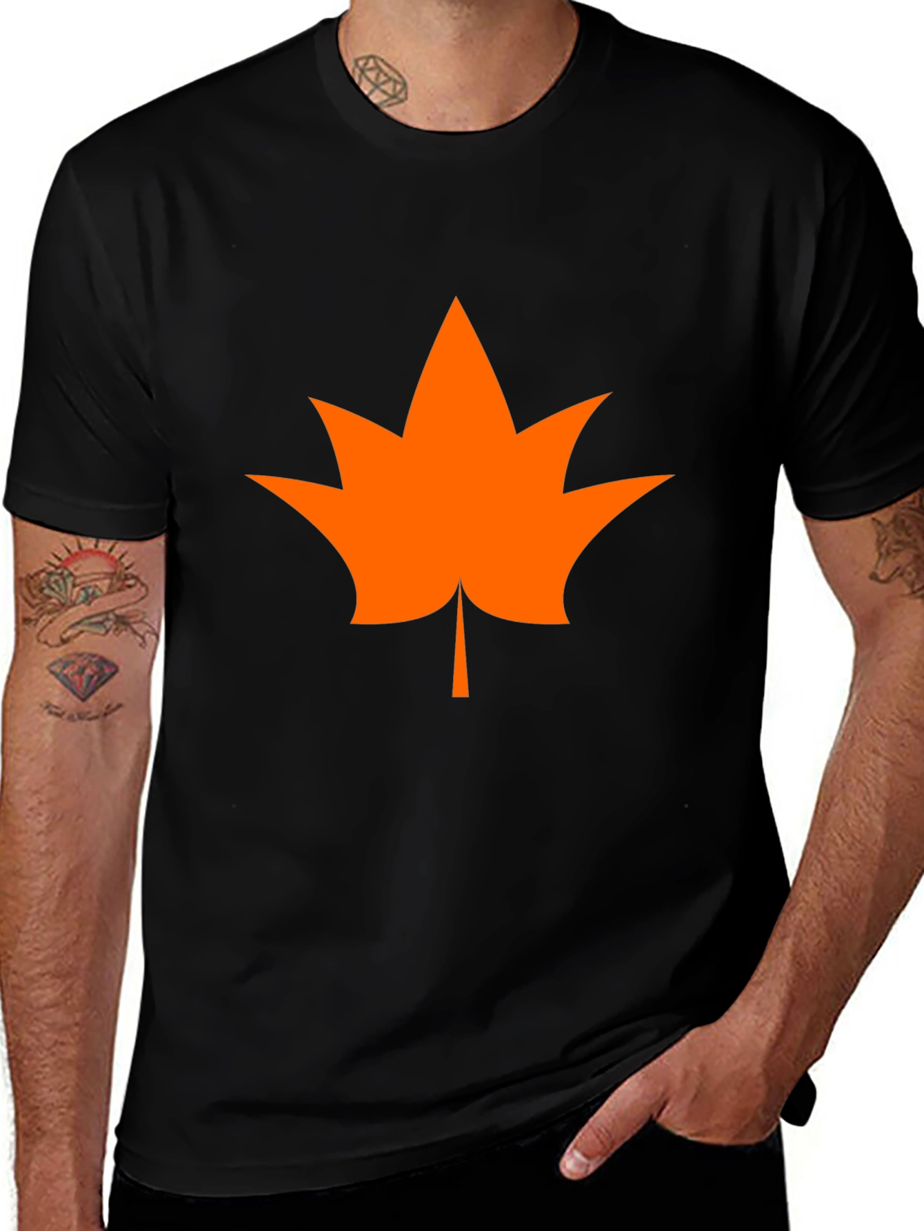 Variant 27 of Maple Leaf Graphic Tee - Stylish Casual Wear