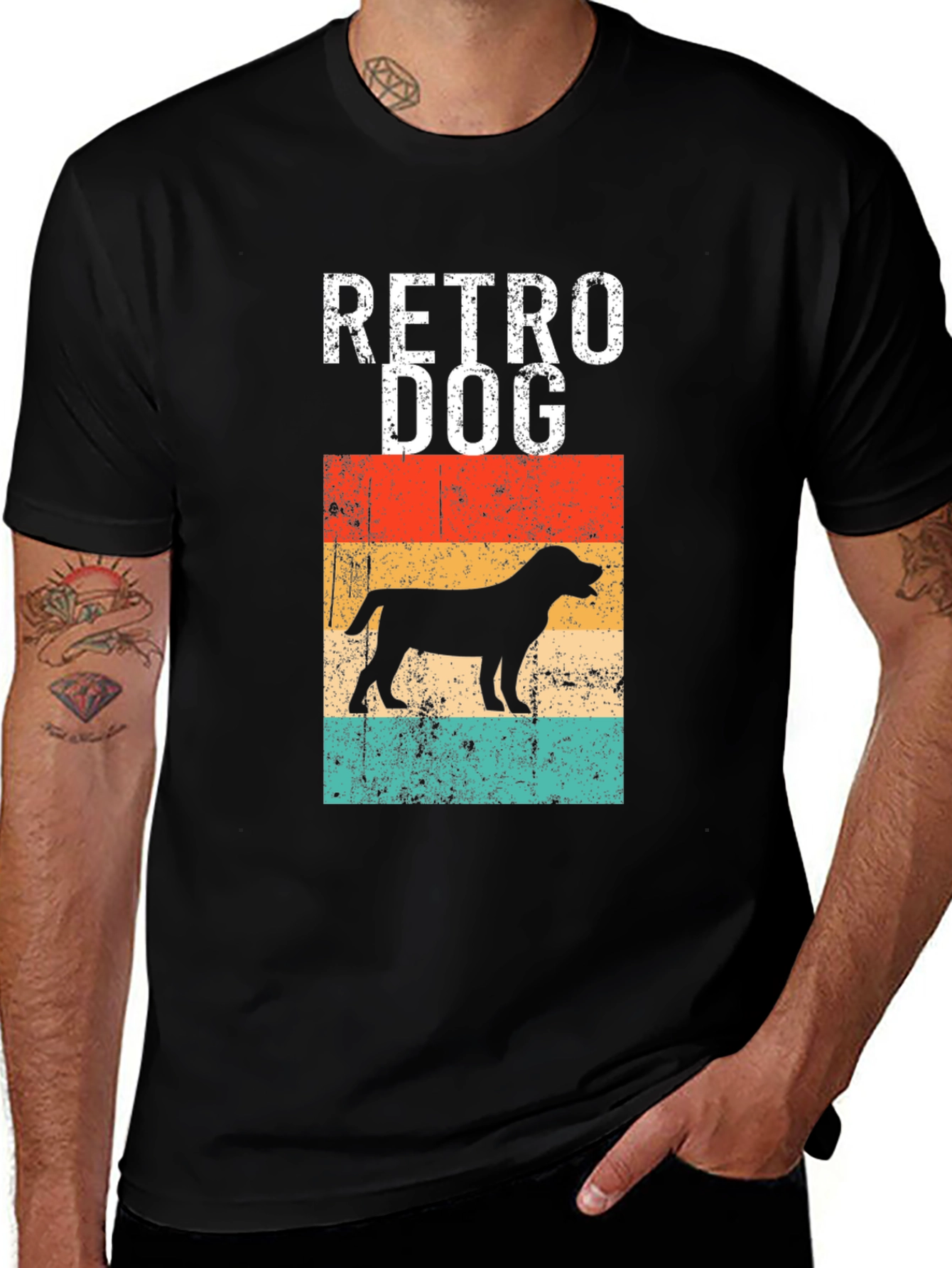 Variant 25 of Retro Dog Graphic Tee - Vintage Style