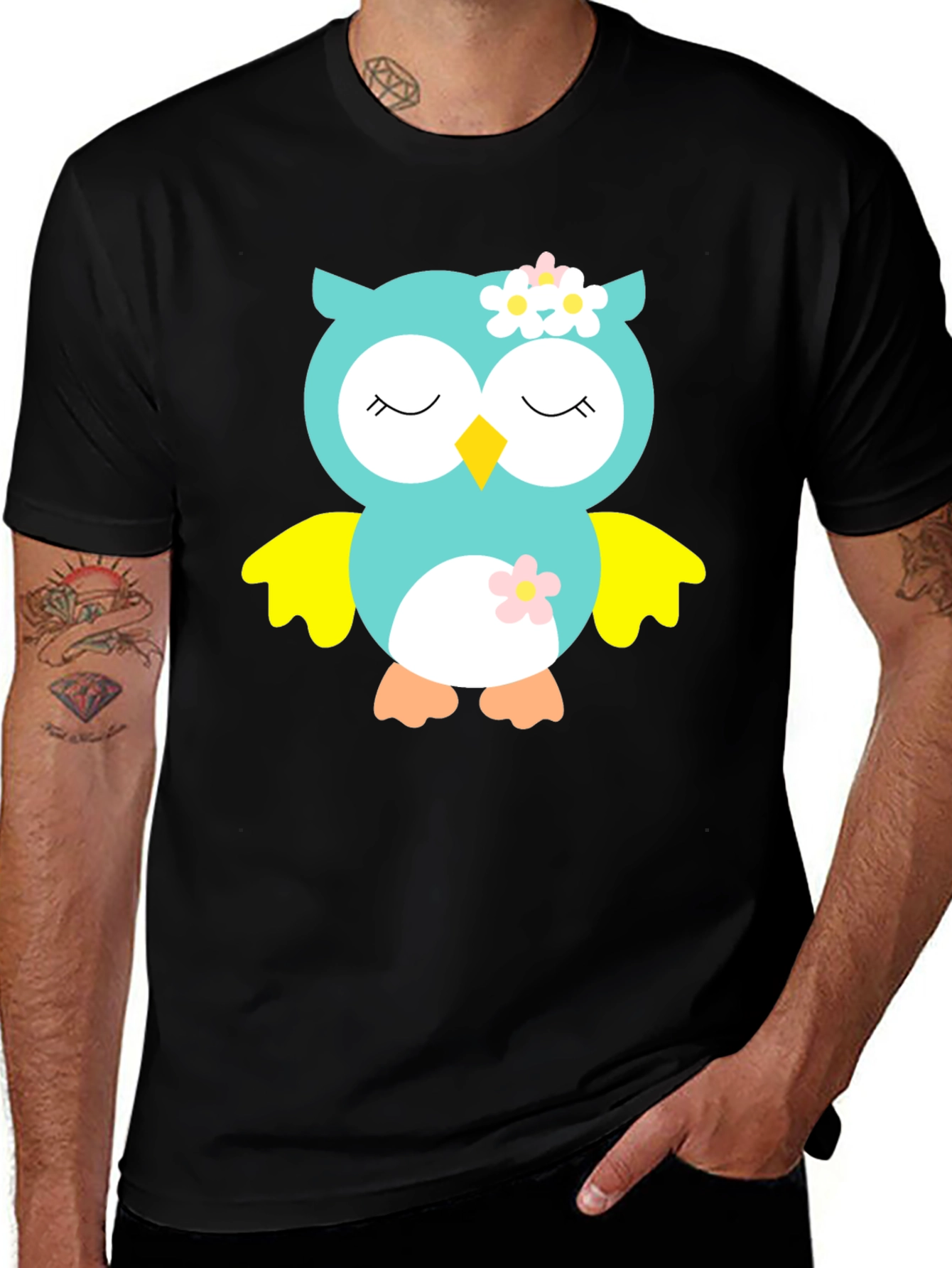 Variant 18 of Owl Graphic Tee - Cute Cartoon Animal T-Shirt