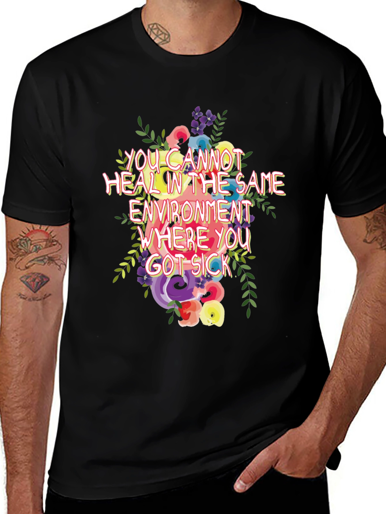 Variant 14 of Floral Healing Environment T-Shirt