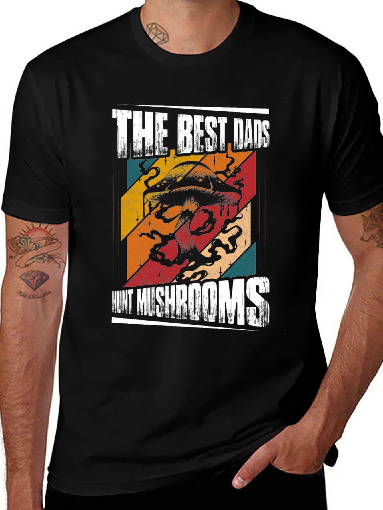 Variant 11 of Dad Mushroom Hunting T-Shirt