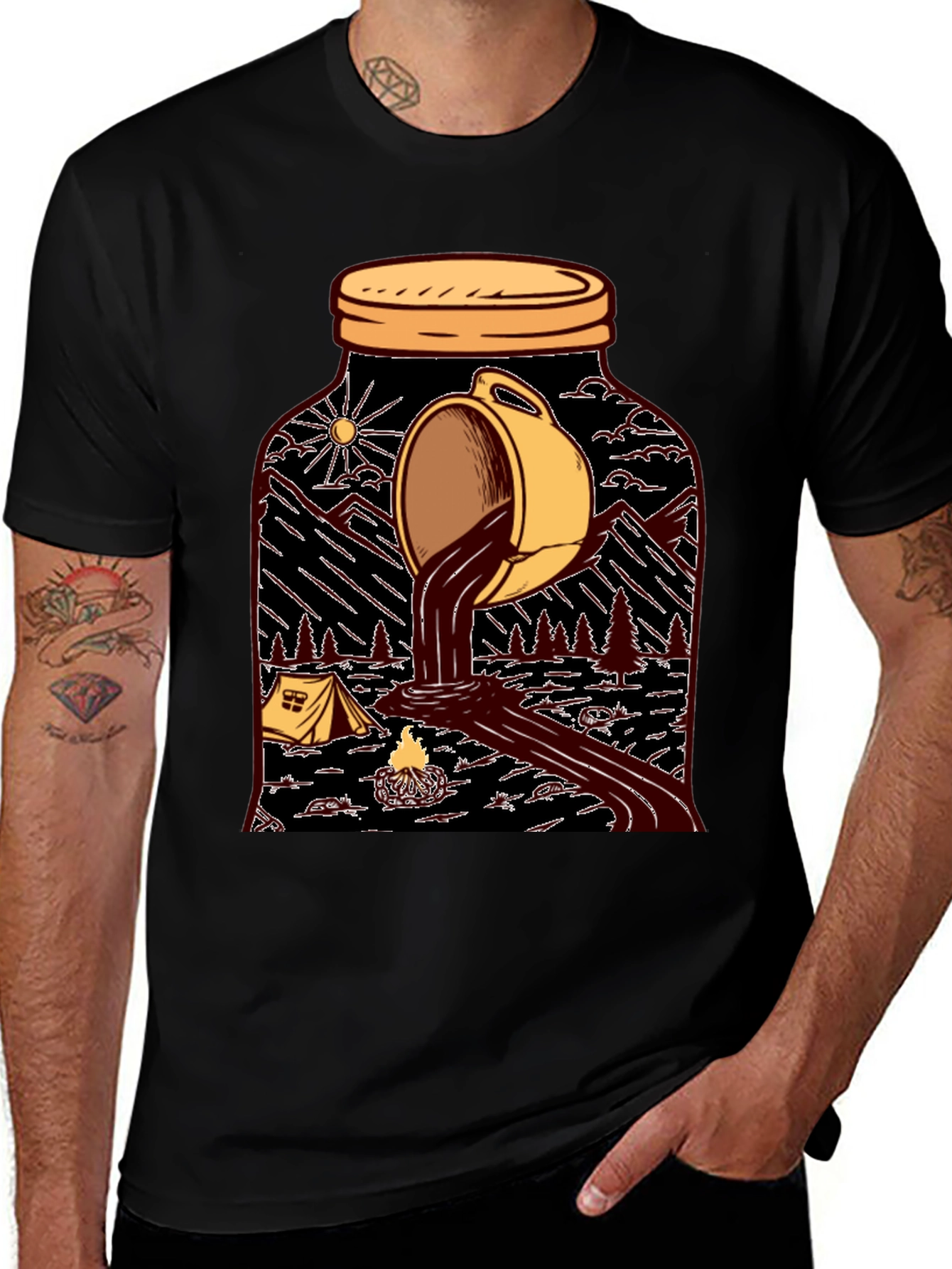 Variant 10 of Coffee Camp T-Shirt: Adventure Brew