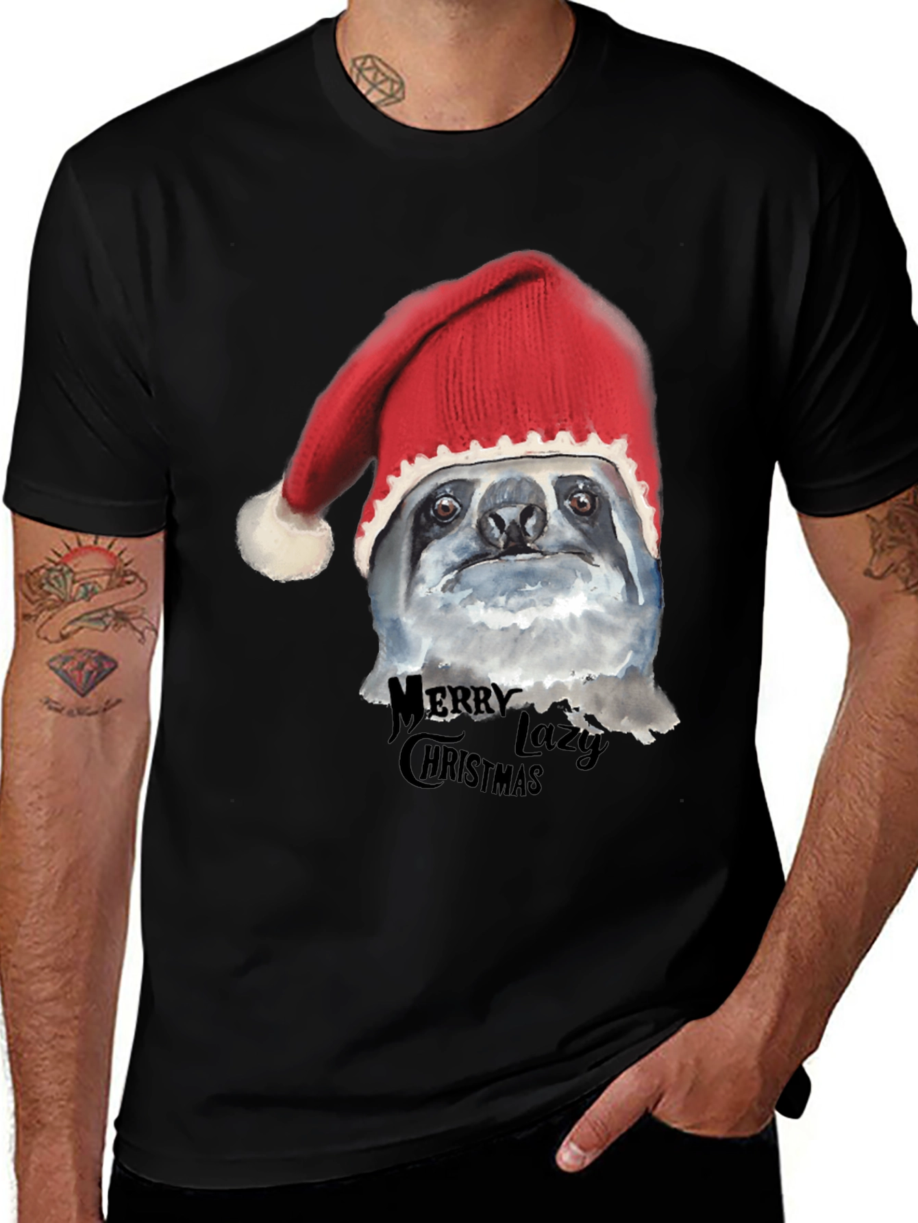 Merry Lazy Christmas Sloth T-Shirt