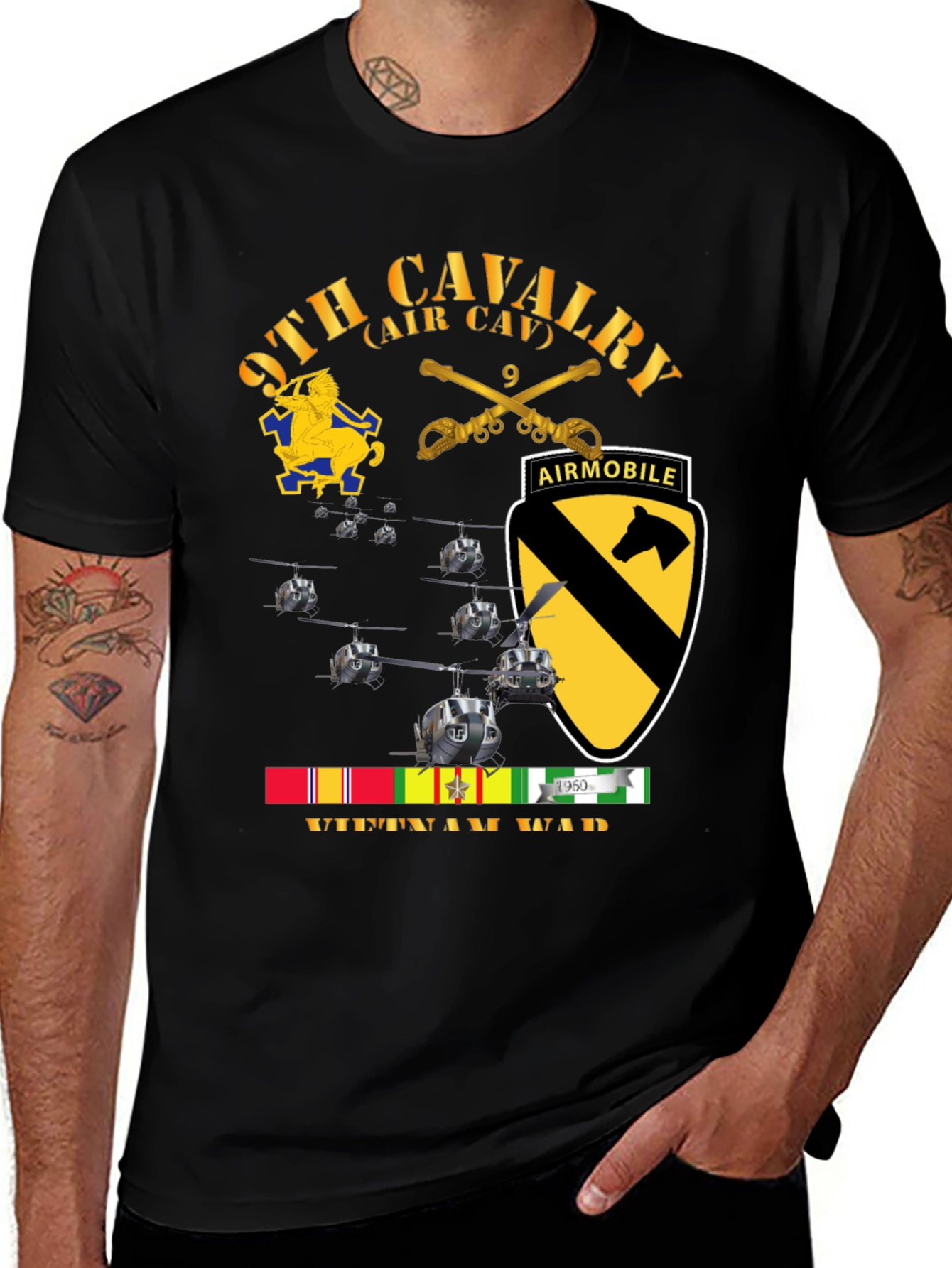 9th Cavalry Vietnam War T-Shirt
