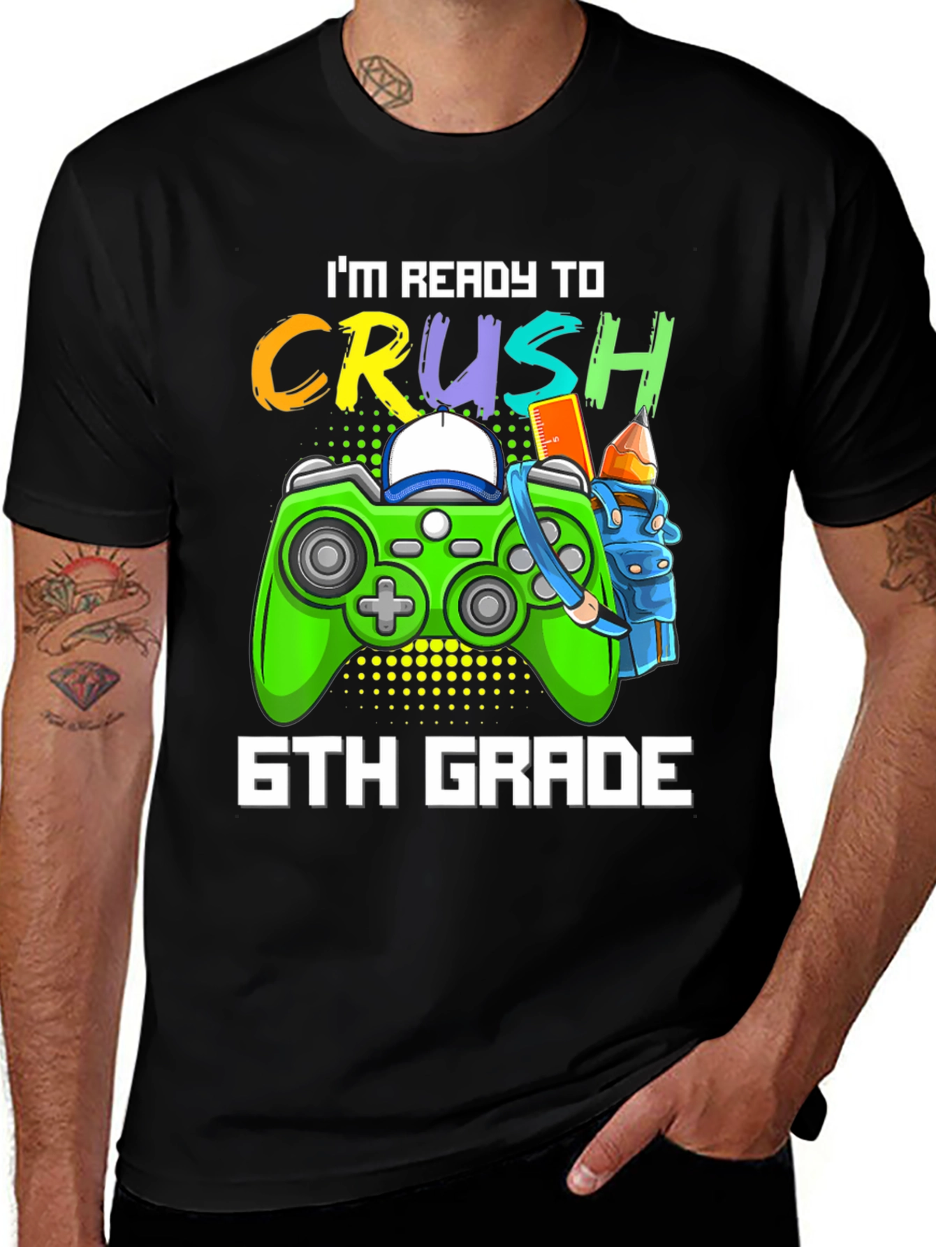 Ready to Crush 6th Grade T-Shirt Gamer