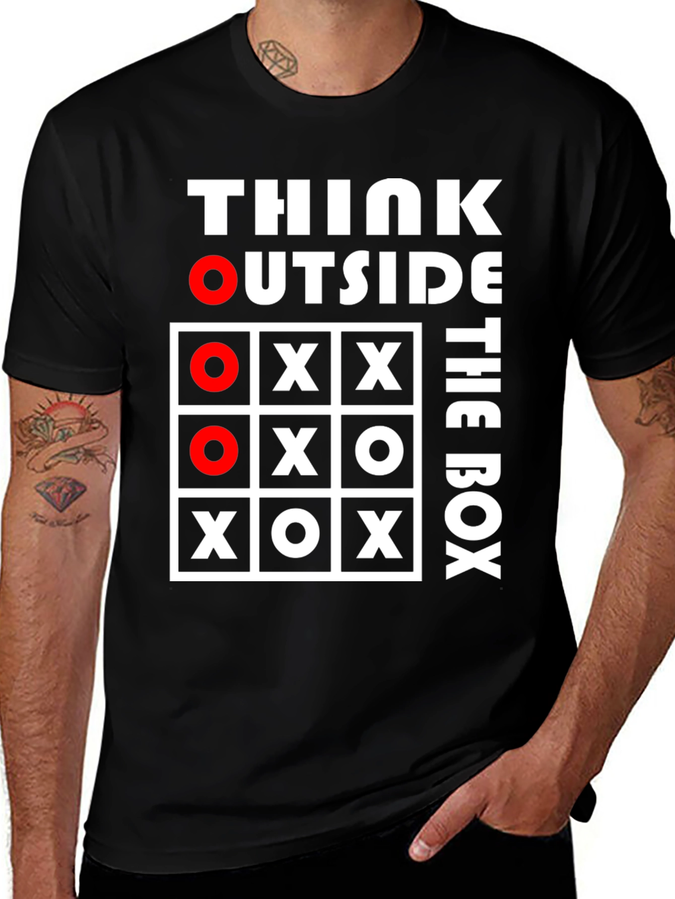 Variant 16 of Think Outside the Box T-Shirt Graphic Tee