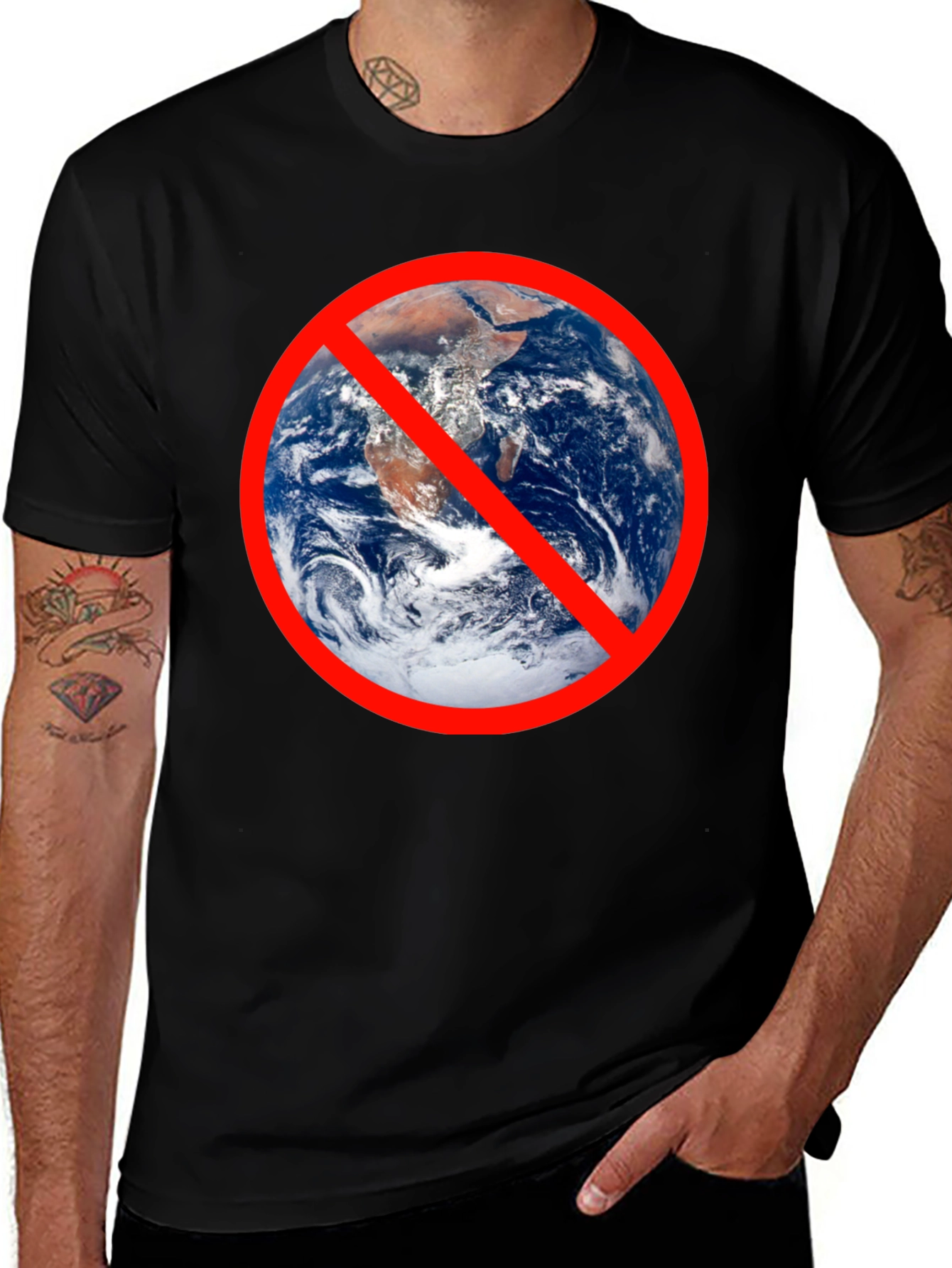 Variant 9 of Anti-Earth T-Shirt - Bold Graphic Tee for Rebels