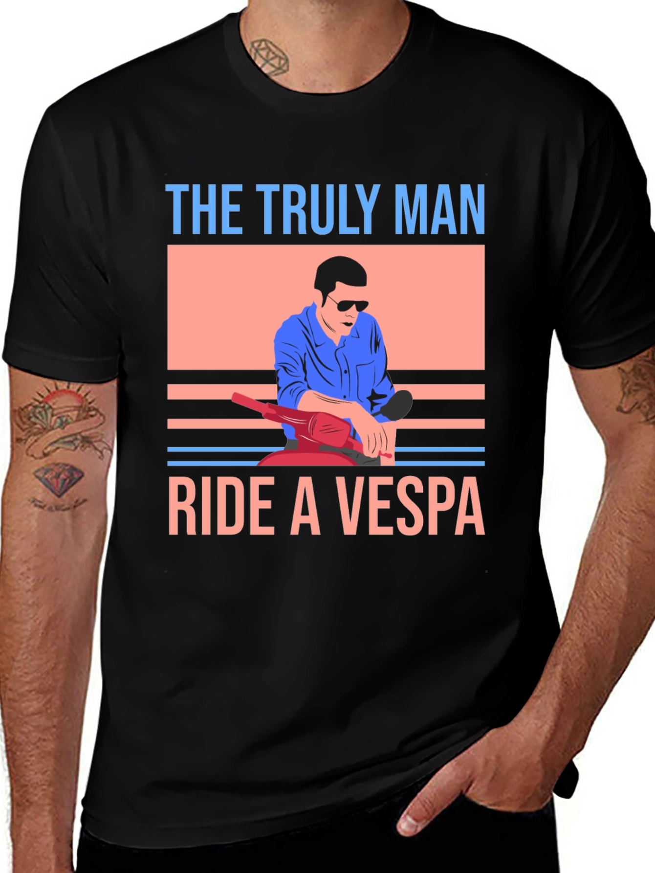 The Truly Man Ride a Vespa T-Shirt