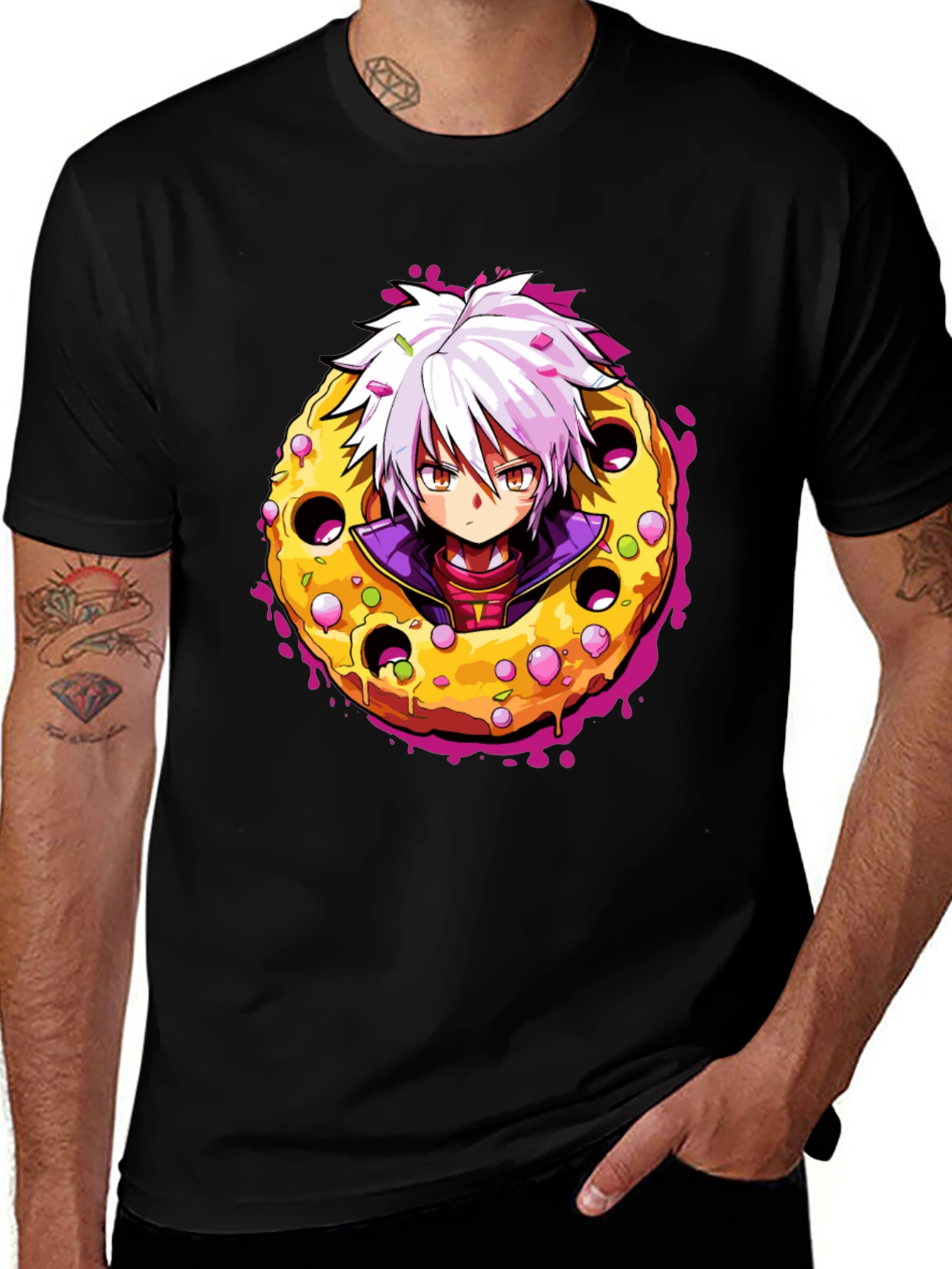 Variant 18 of Anime Donut T-Shirt - Unique Graphic Tee