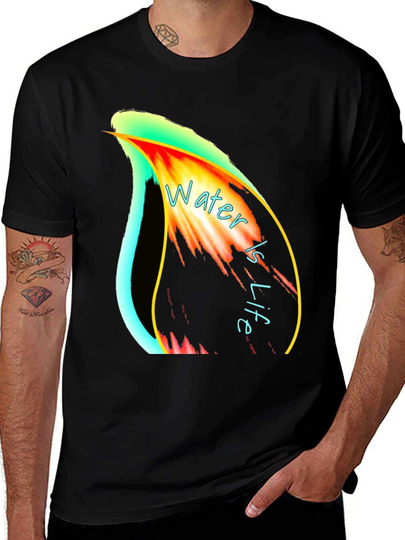 Variant 3 of Water is Life Graphic T-Shirt