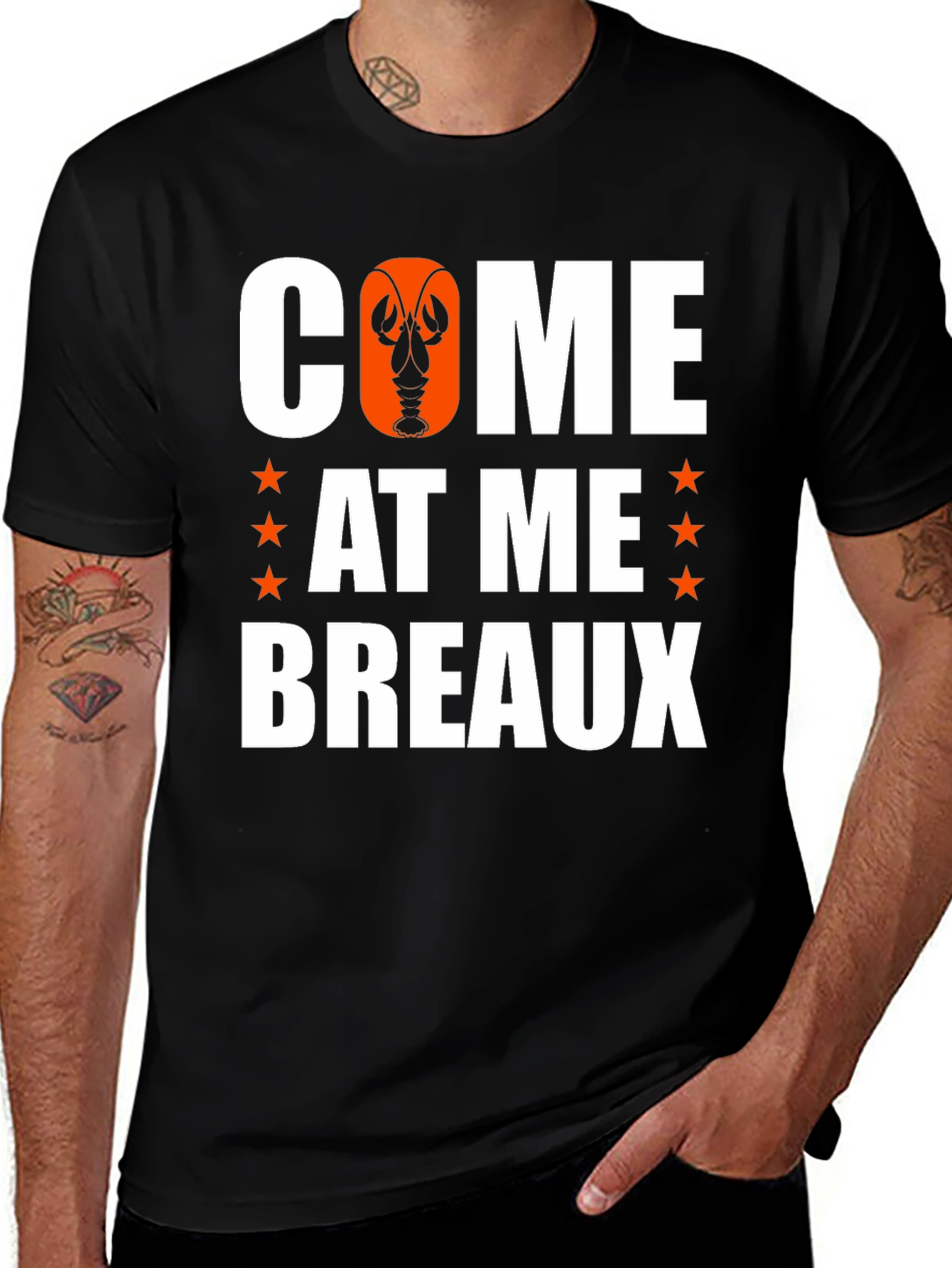 Come At Me Breaux Louisiana Crawfish T-Shirt