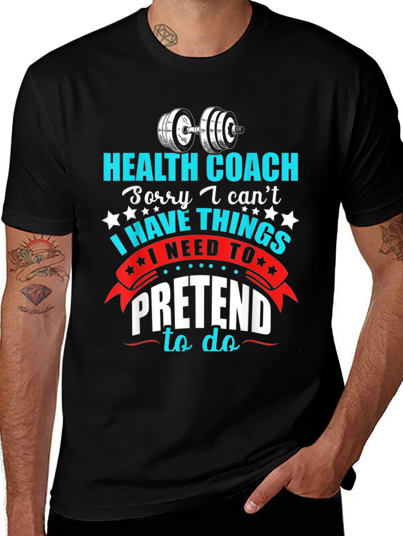 Variant 30 of Health Coach T-Shirt - Funny Gym & Fitness Apparel