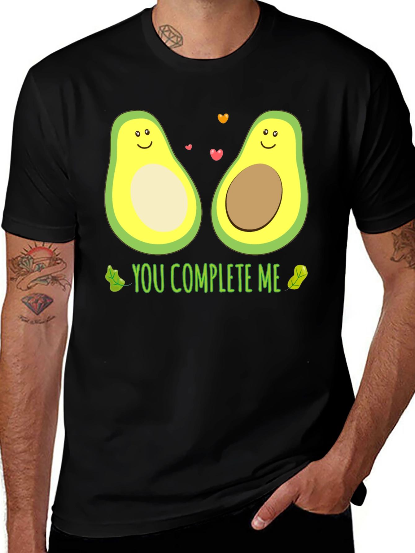 Variant 17 of Avocado Couple T-Shirt - You Complete Me