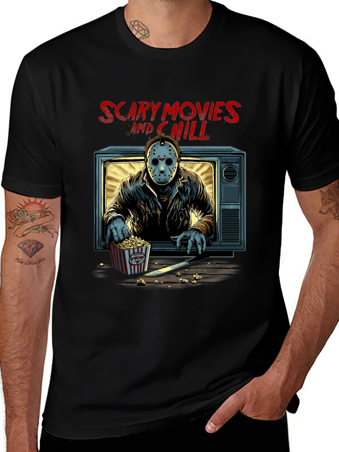 Variant 8 of Scary Movie Night T-Shirt