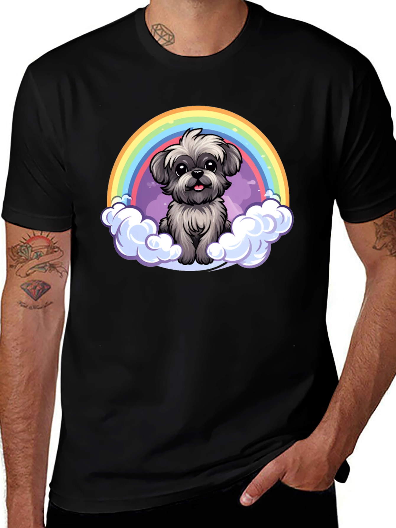 Variant 3 of Rainbow Dog Graphic Tee