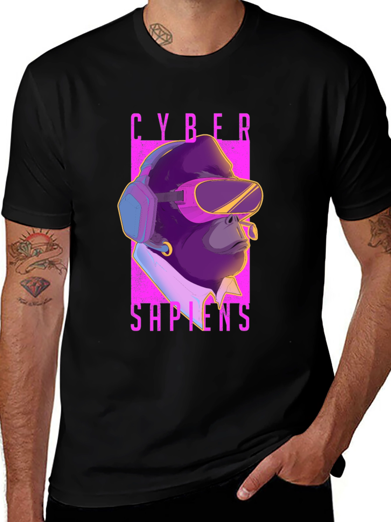 Cyber Sapiens T-Shirt - Gorilla VR