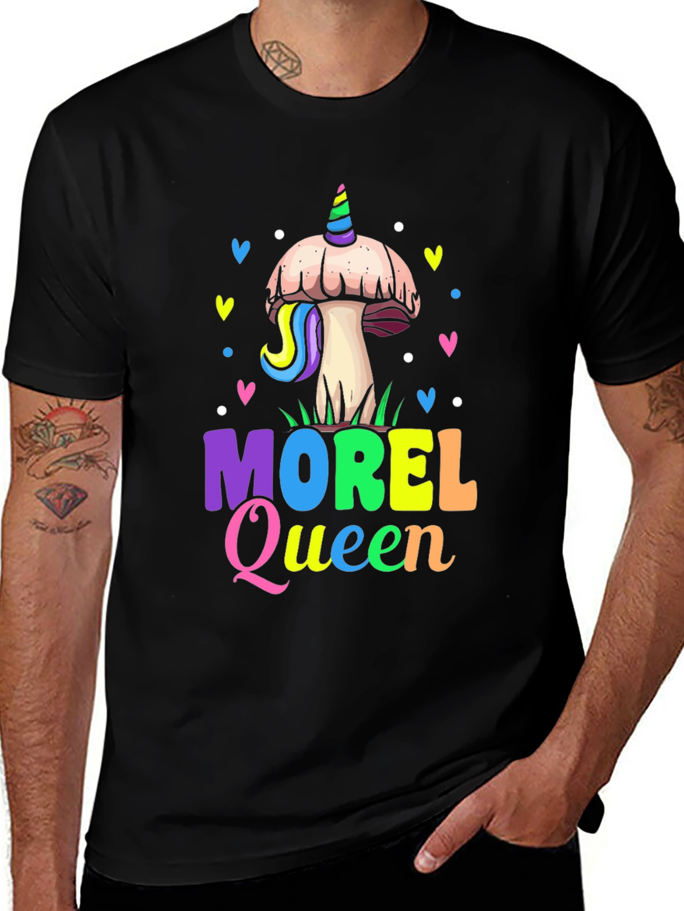 Morel Queen T-Shirt - Mushroom Lover's Tee