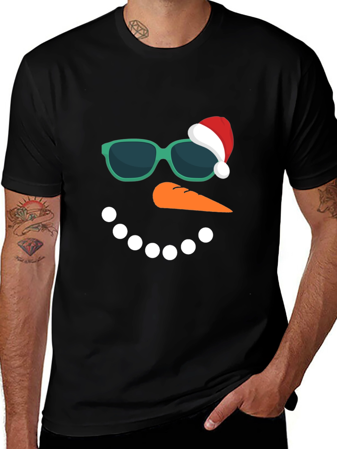 Variant 7 of Cool Snowman Holiday Tee