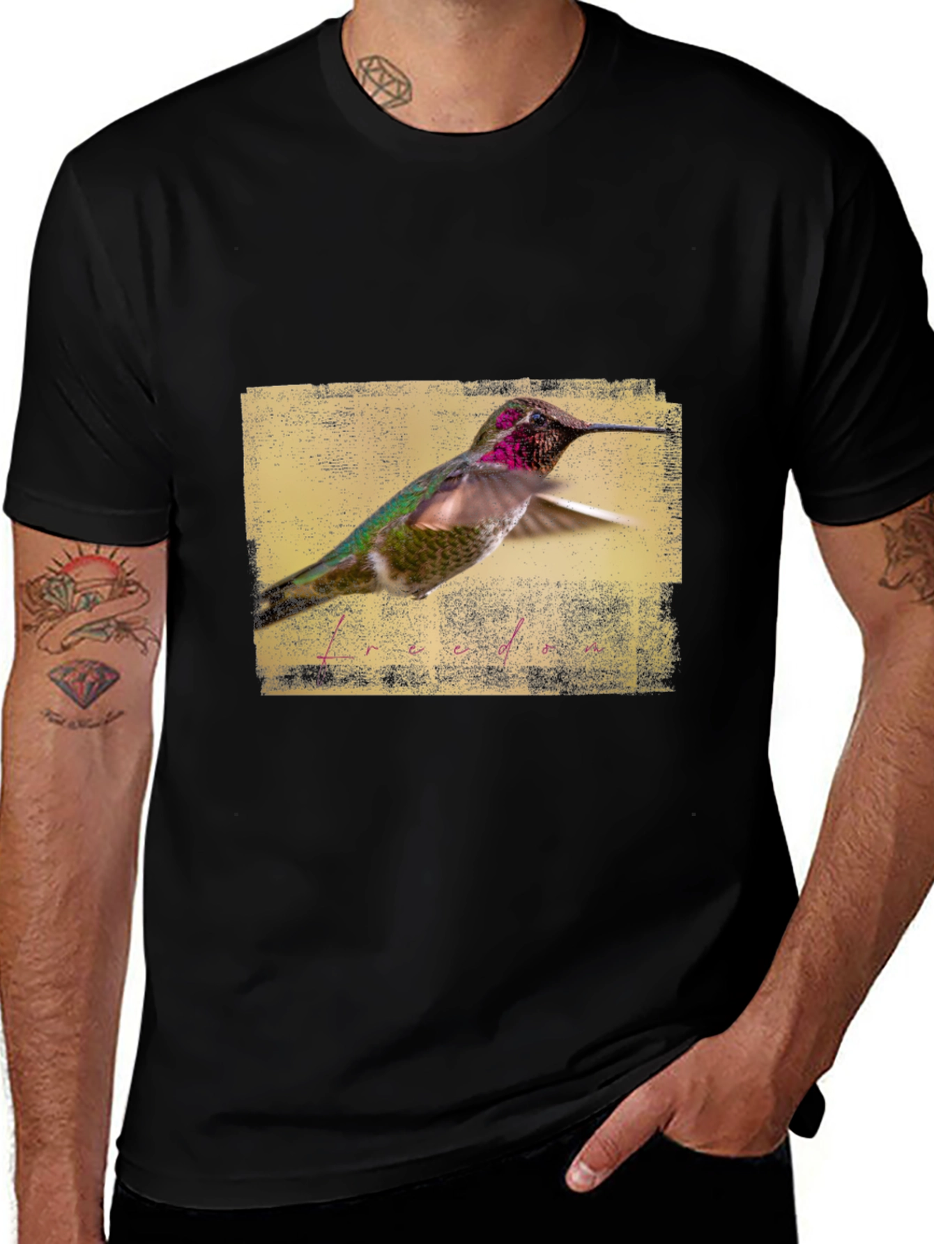 Variant 17 of Hummingbird Graphic Tee - Nature Lover's T-Shirt