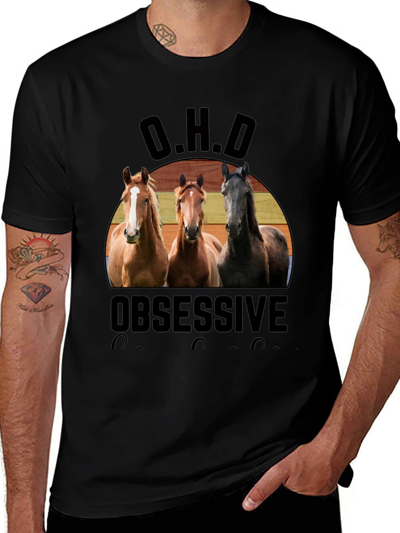 Obsessive Horse Disorder T-Shirt - OHD Horse Lover Tee