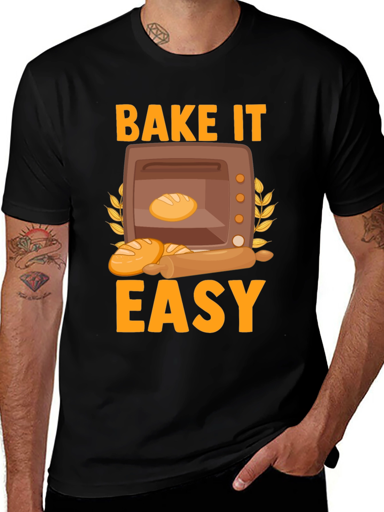 Variant 20 of Bake It Easy T-Shirt, Baking Lover Tee, Chef Gift