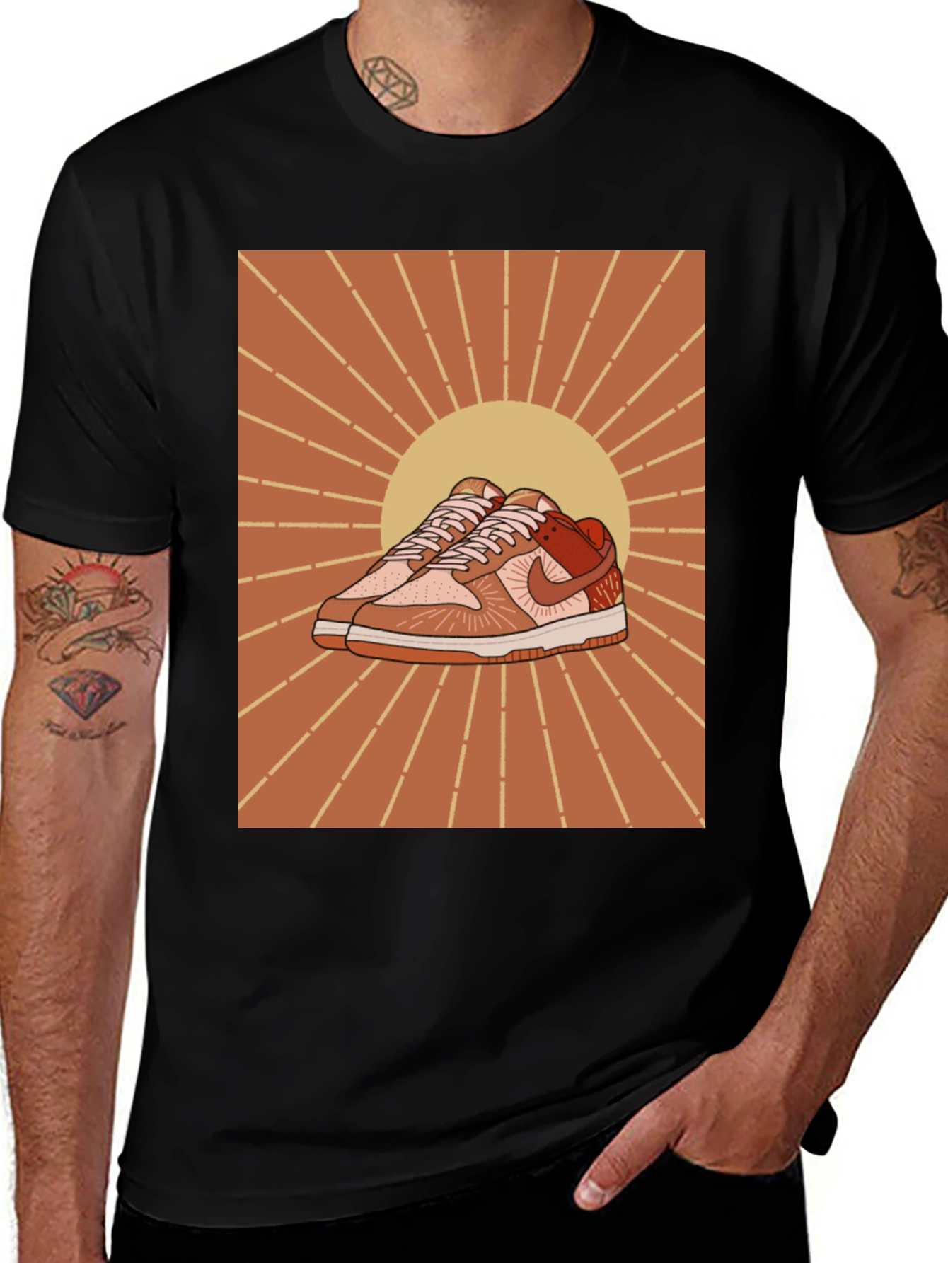 Variant 12 of Stylish Graphic Tee with Shoe Design