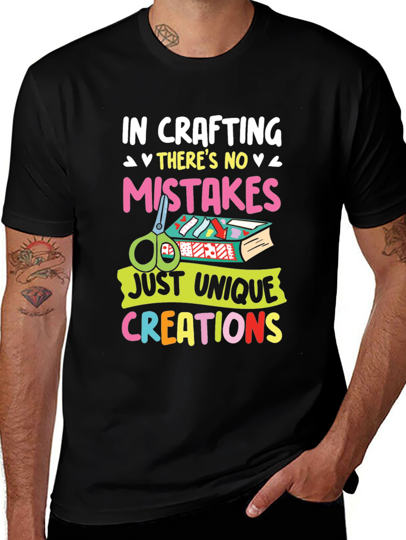 Crafting T-Shirt - No Mistakes, Just Unique Creations