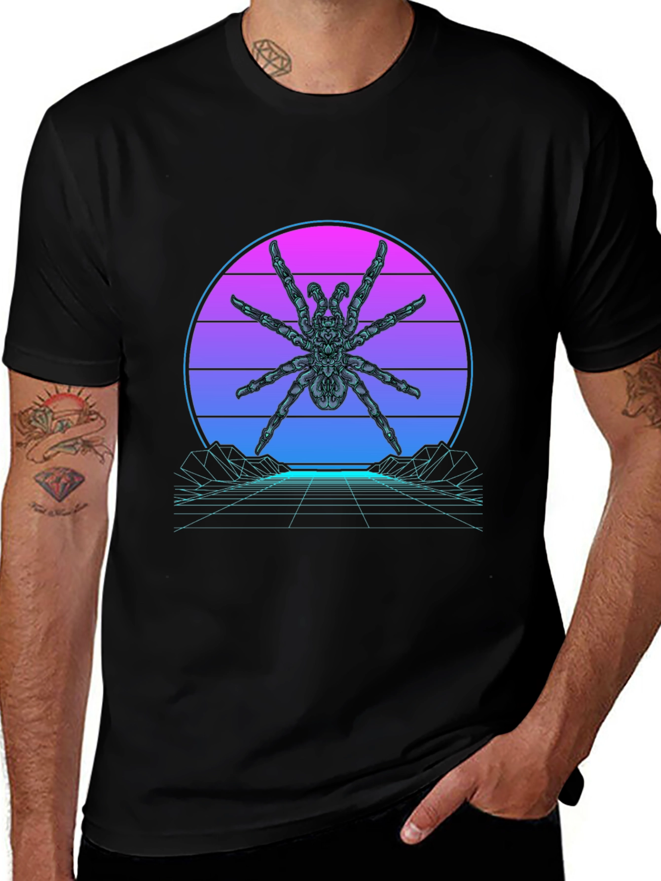 Variant 6 of Cyber Spider Graphic T-Shirt