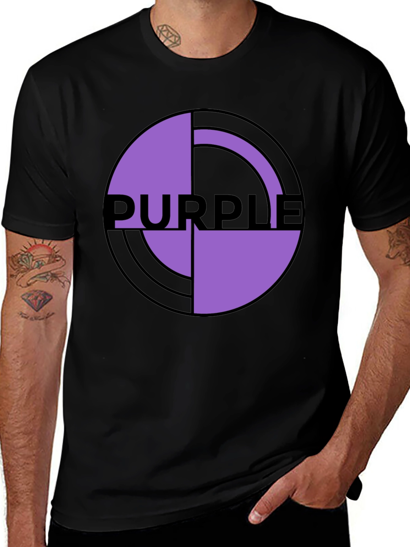 Variant 28 of Purple Graphic Print T-Shirt